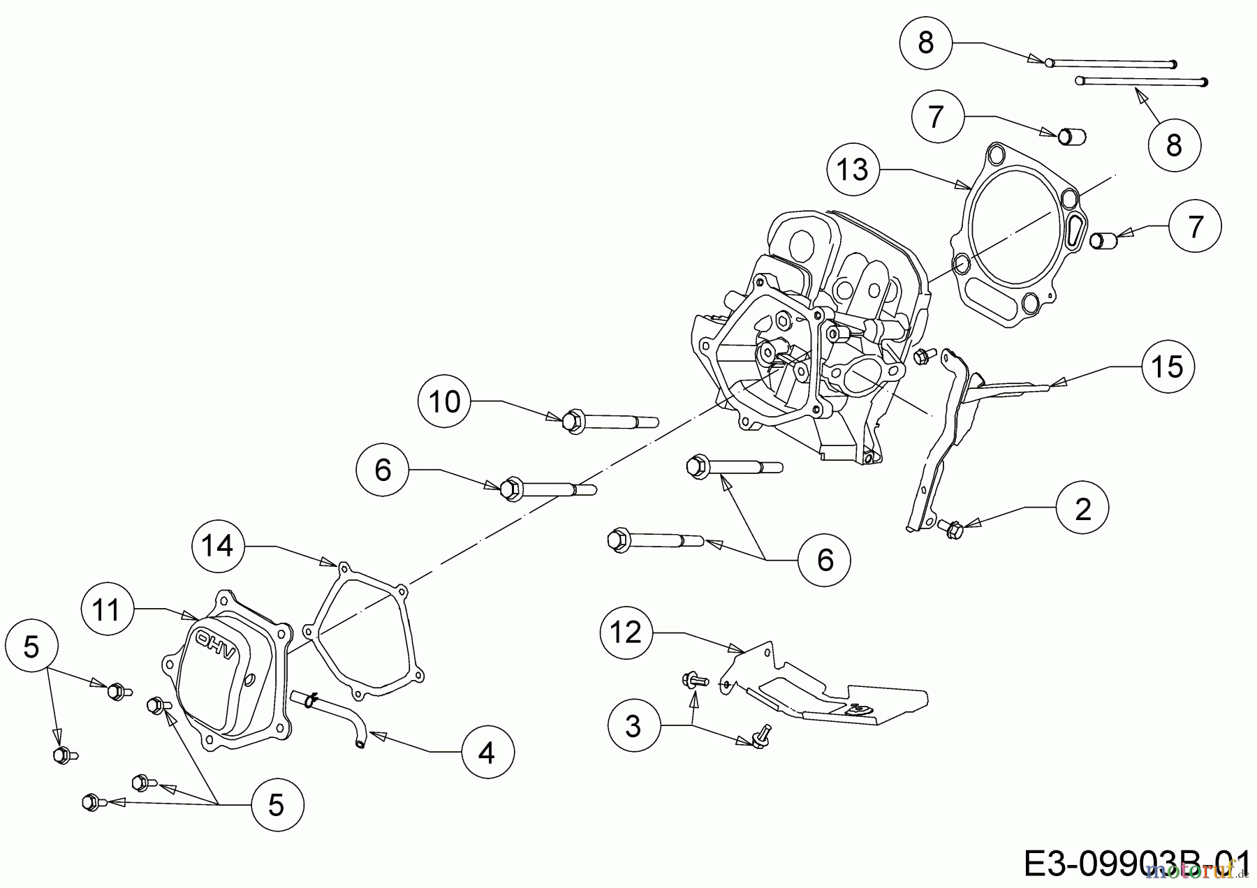MTD-Motoren Horizontal 683-WHA 752Z683-WHA (2020) Ventildeckel