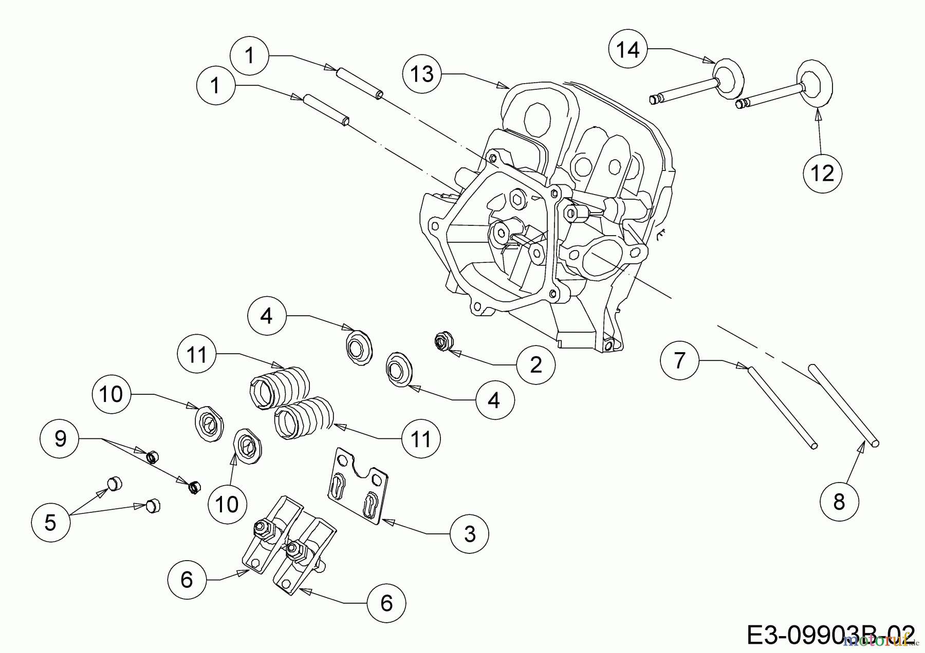 MTD-Motoren Horizontal 683-WHA 752Z683-WHA (2020) Zylinderkopf