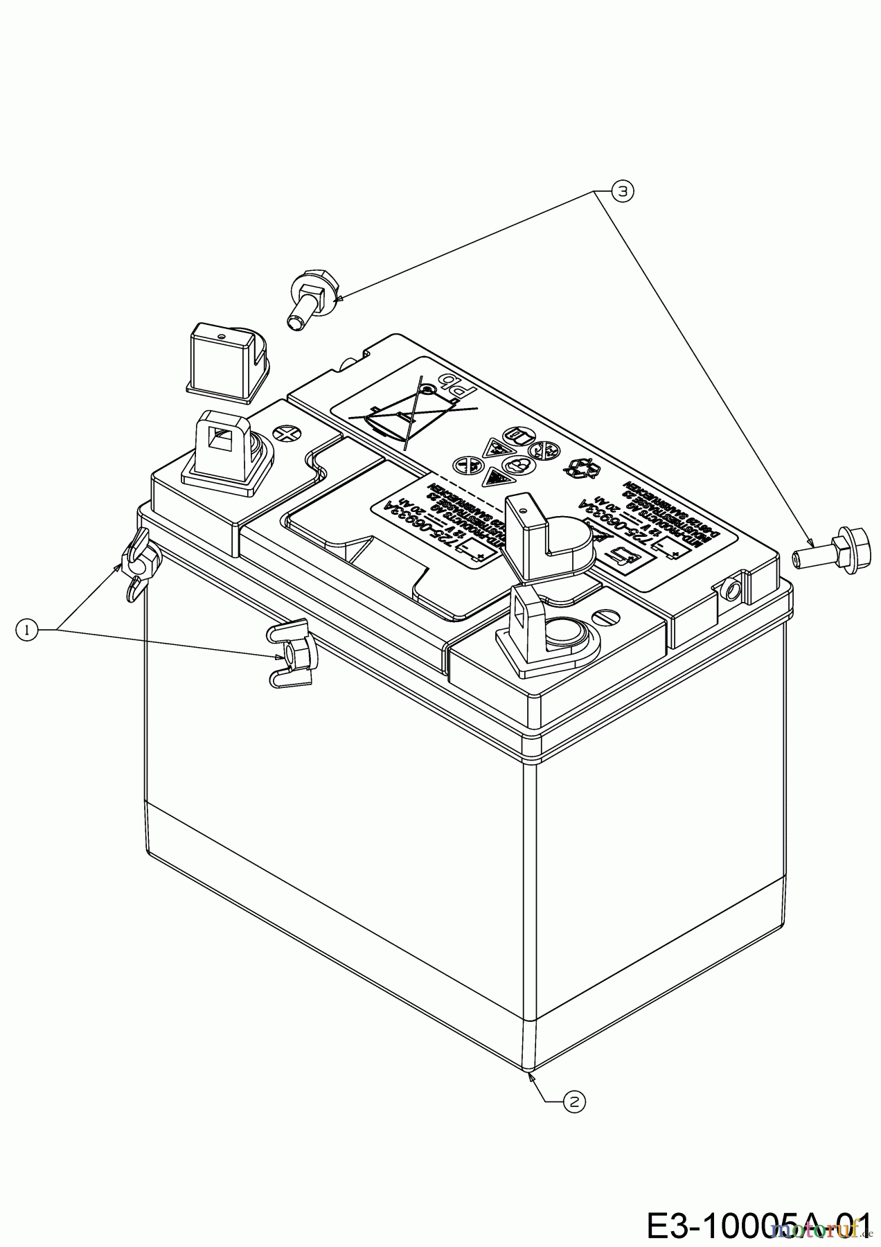 Helington Rasentraktoren H 92 H 13A871KE686 (2020) Batterie