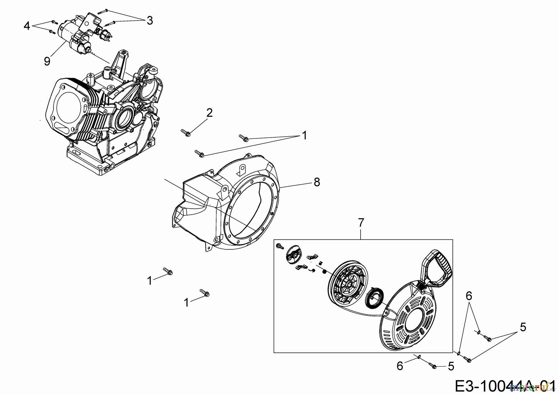 MTD-Motoren Horizontal 678-SH 752Z678-SH (2019) Elektrostarter, Reversierstarter