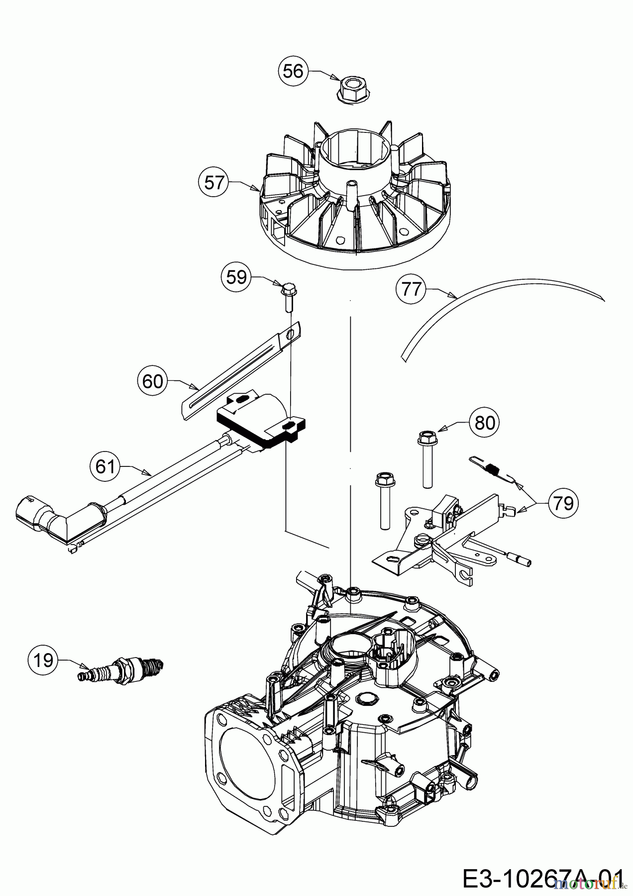 MTD-Motoren Vertikal 5X70RH 752Z5X70RH (2019) Zündung