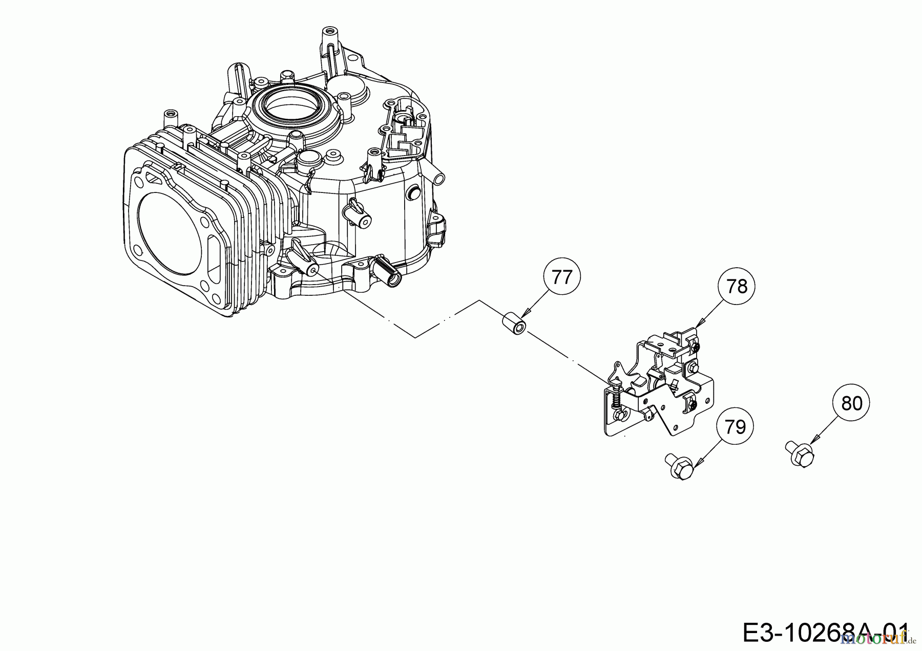 MTD-Motoren Vertikal 4P90JHE 752Z4P90JHE (2020) Halteplatte Choke