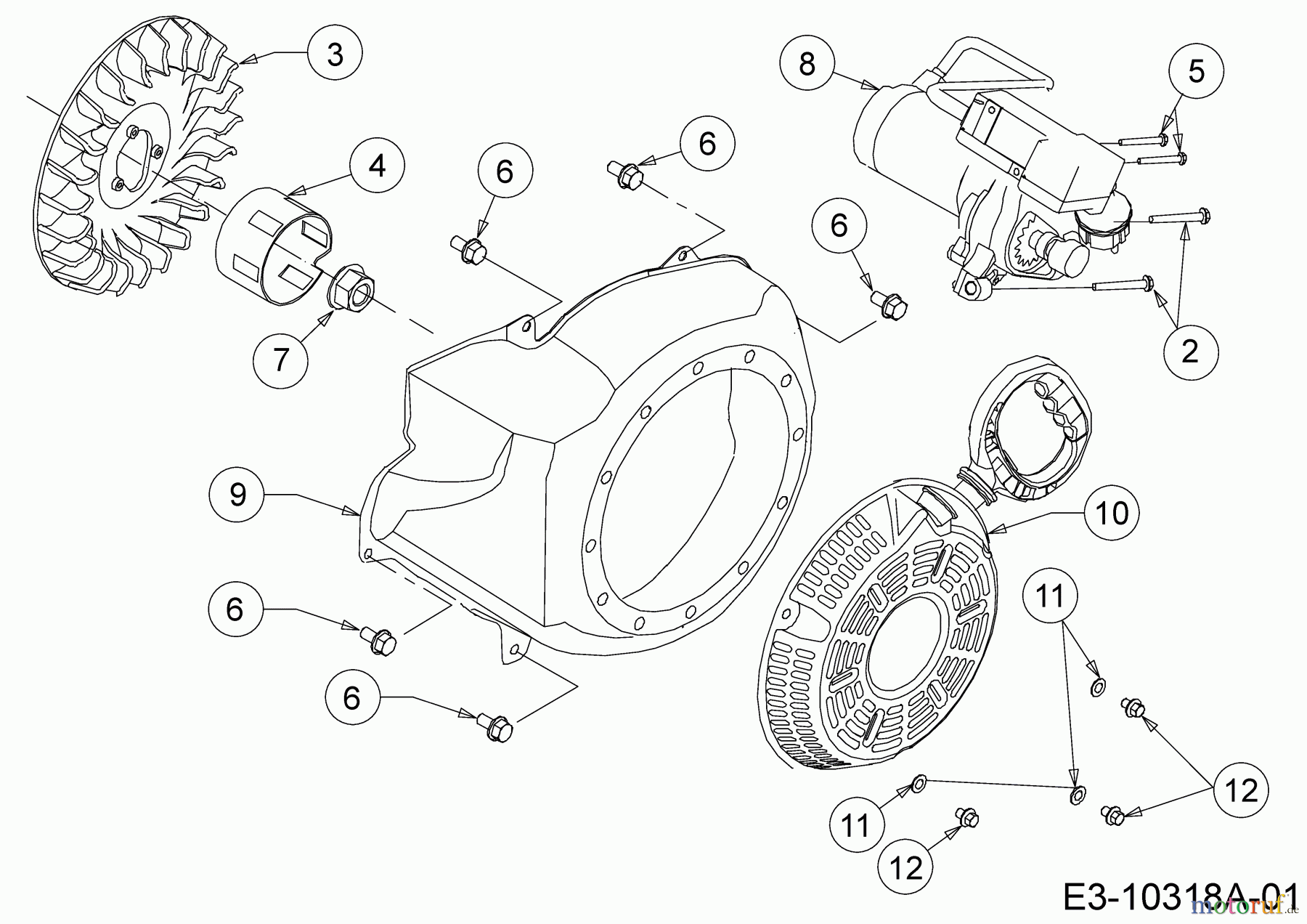 MTD-Motoren Horizontal 683-WHA 752Z683-WHA (2020) Elektrostarter, Reversierstarter
