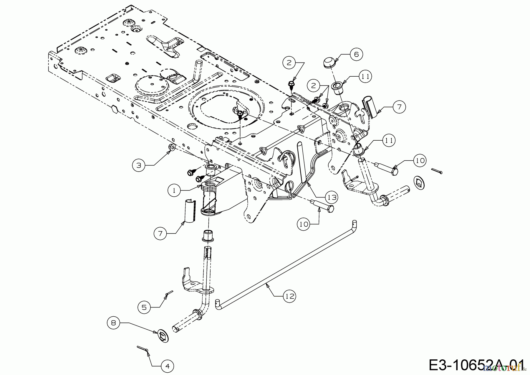 Helington Rasentraktoren H 92 H 13A871KE686 (2020) Vorderachse