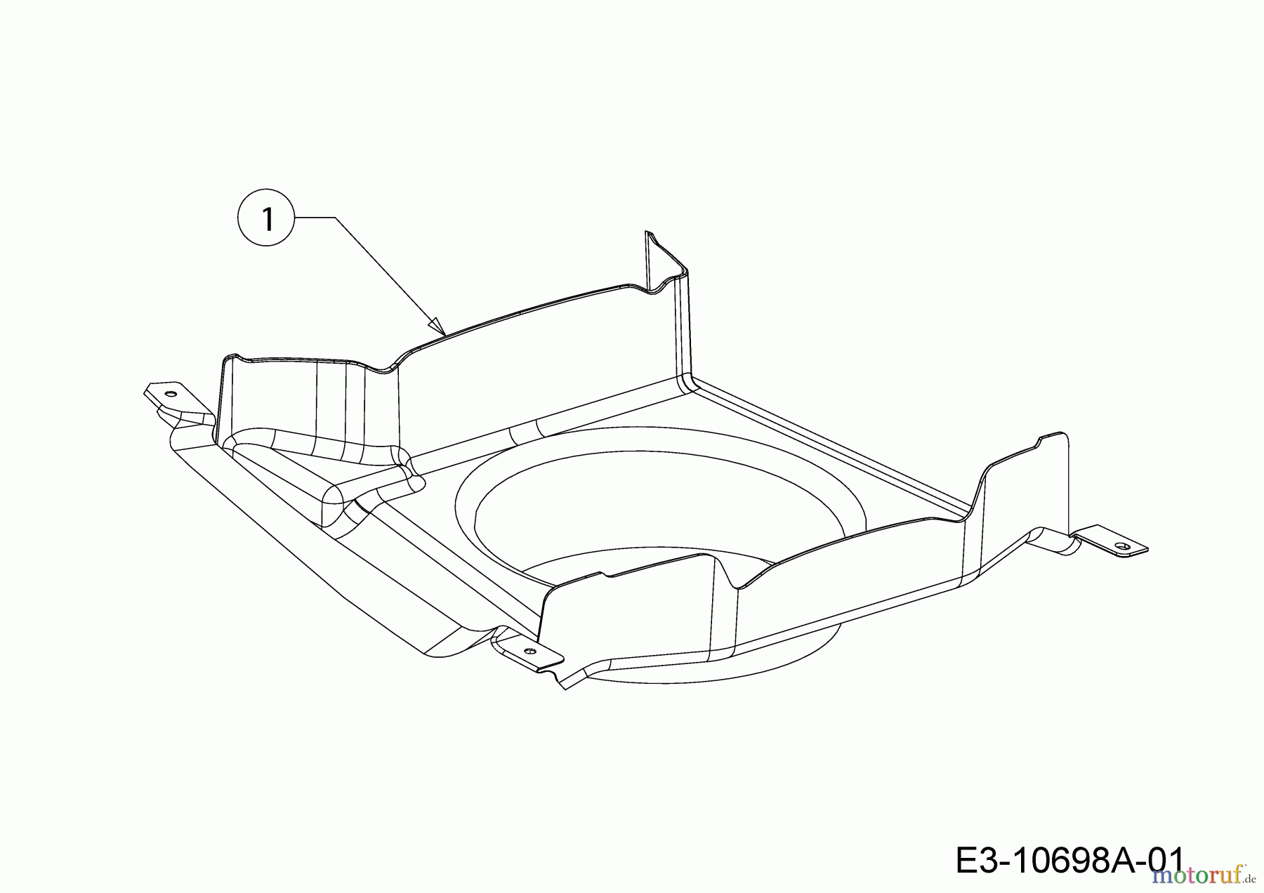 MTD Rasentraktoren LE 180/92 H 13JT71KE676 (2020) Luftführung
