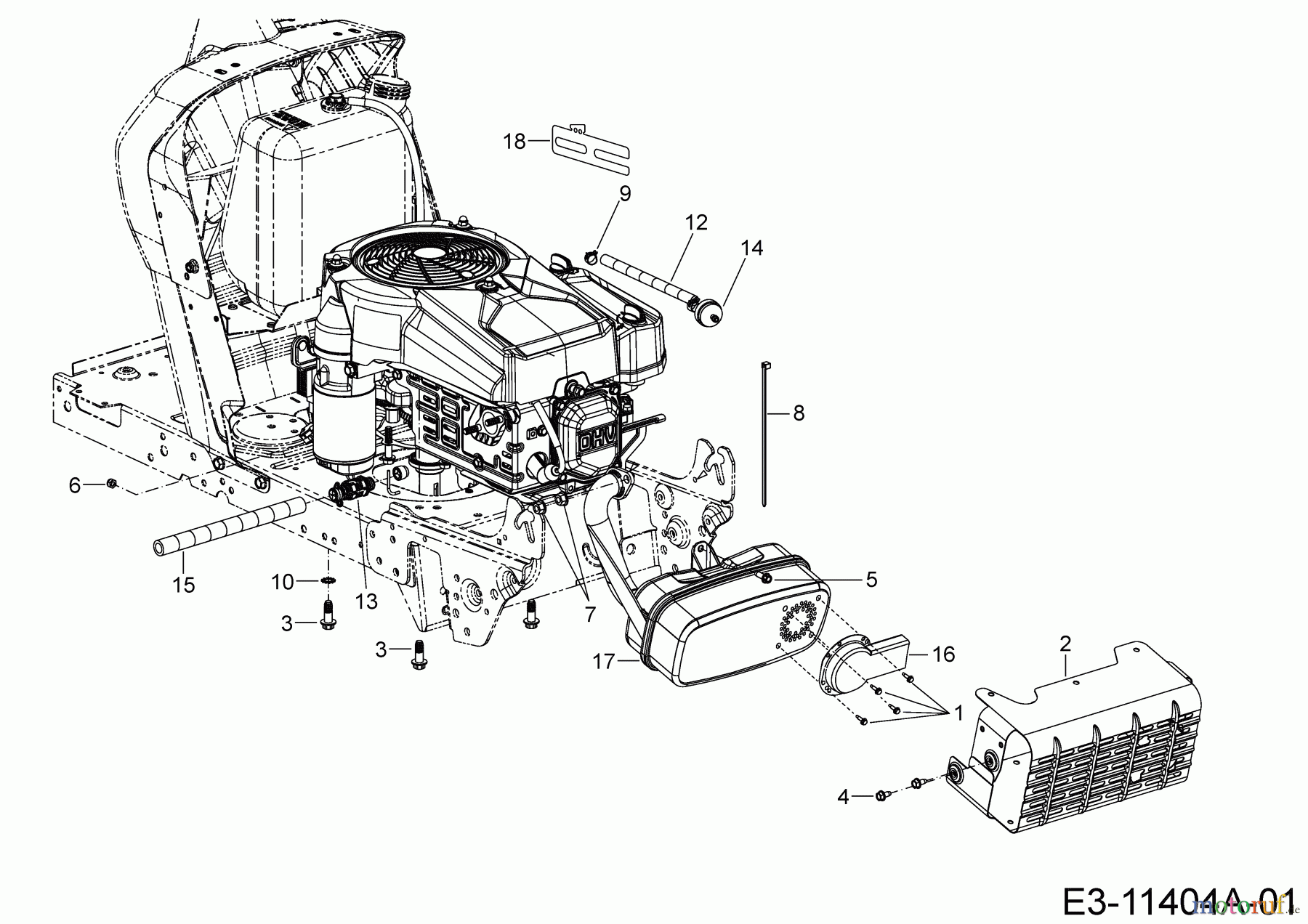 Dormak Rasentraktoren TXT 36 DK 13A776SE699 (2020) Motorzubehör