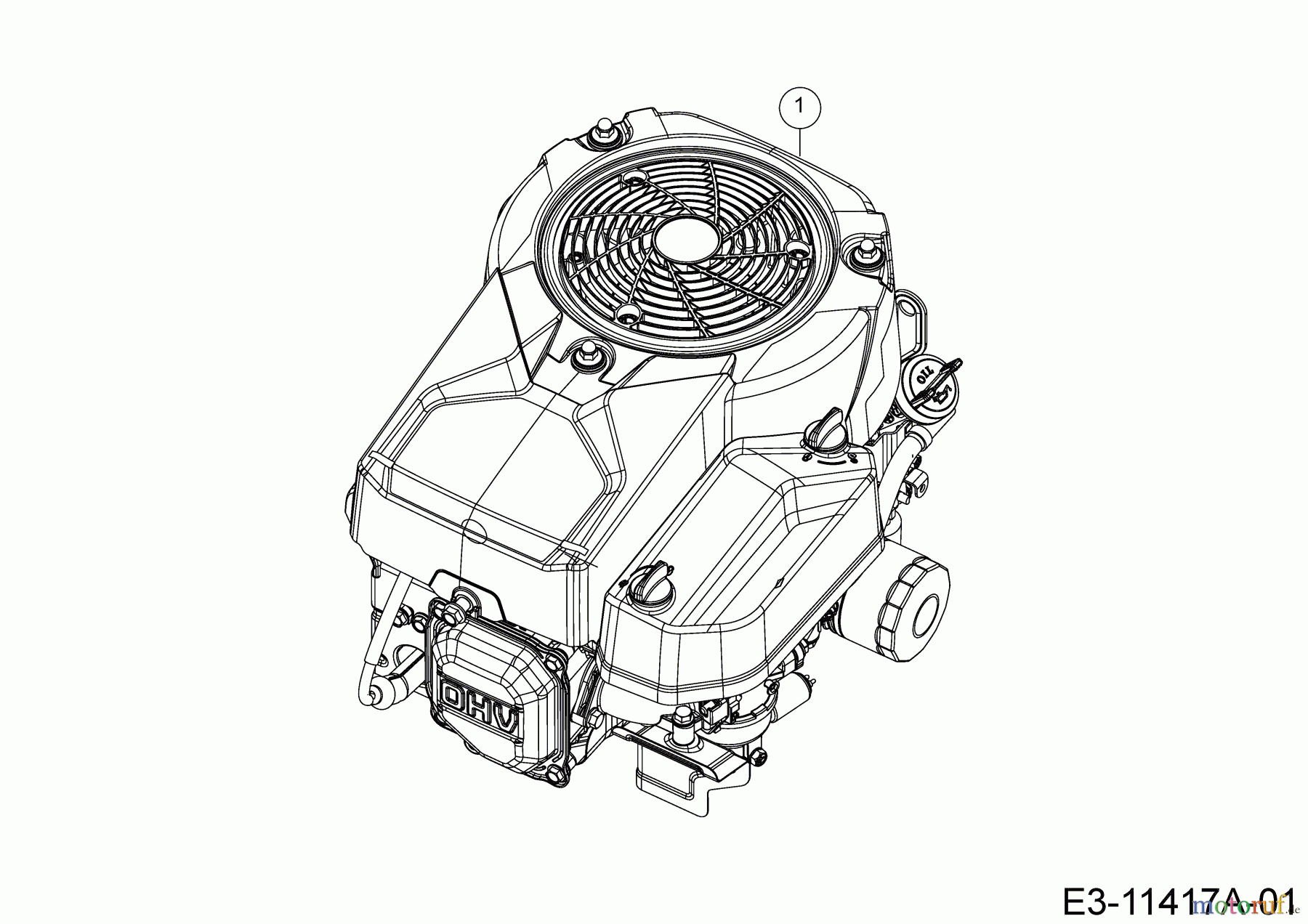  MTD Rasentraktoren MTD 96 13BH765F600  (2020) Motor B&S