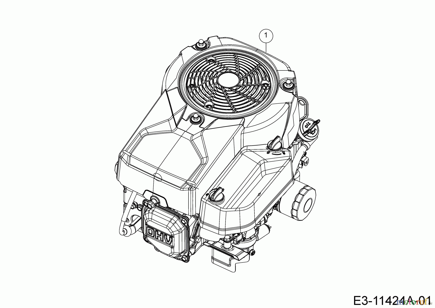 Helington Rasentraktoren H 92 T 13A776KE686 (2019) Motor