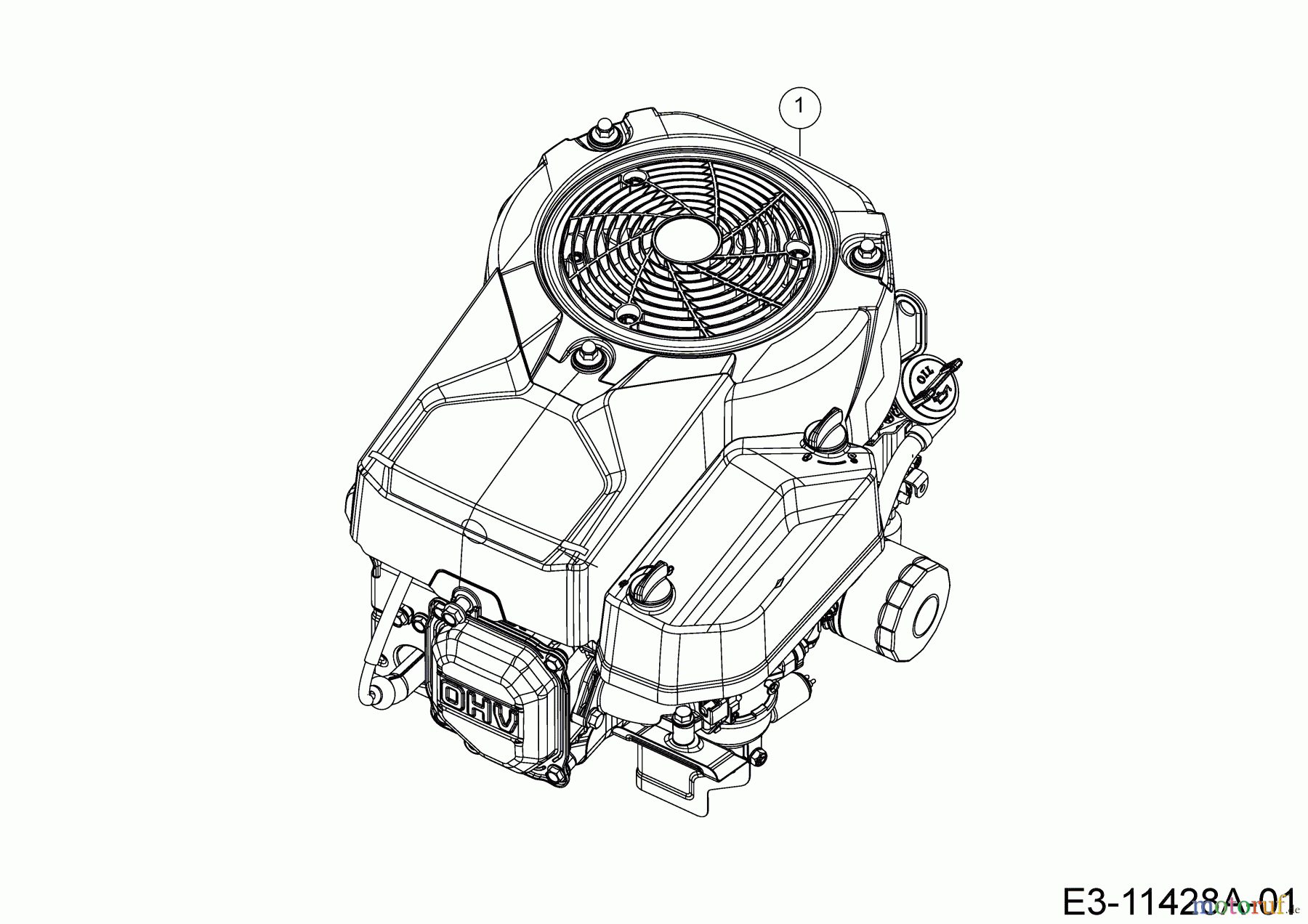 Lux Tools Rasentraktoren B-RT-165/92 13JN77SE694 (2020) Motor