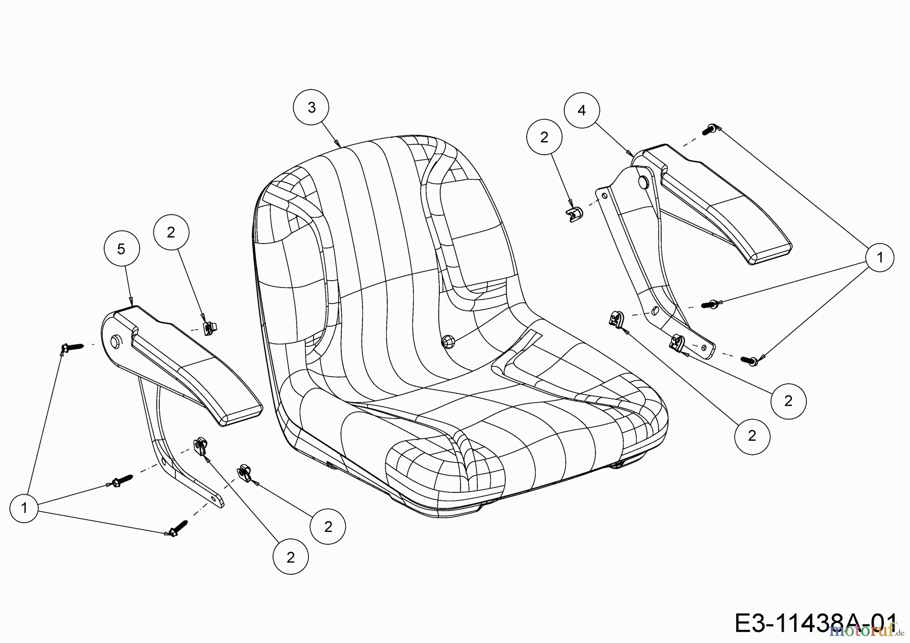 Tigara Rasentraktoren TG 222/117 HBI 13BAA1KT649 (2020) Sitz