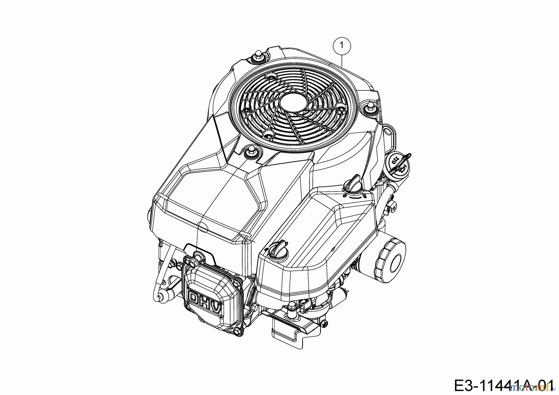 Mastercut Rasentraktoren Mastercut 92-155 ab 2017 13IM765E659 (2020) Motor