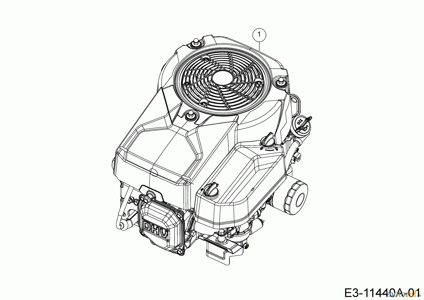  Black Edition Rasentraktoren 285-106 TWIN KH 13BIA1KR615  (2019) Motor