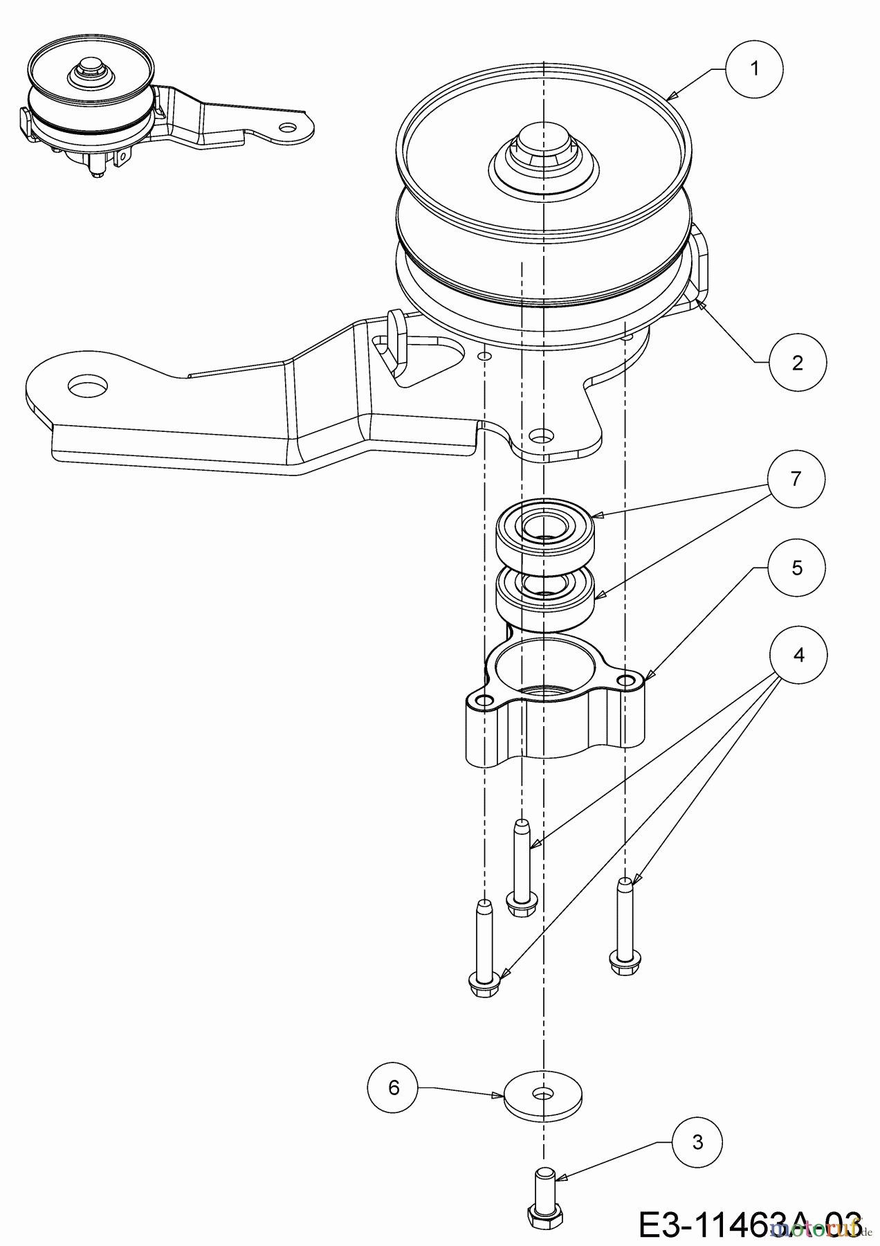 MTD Rasentraktoren MTD 96 13A7765F600 (2019) Variator