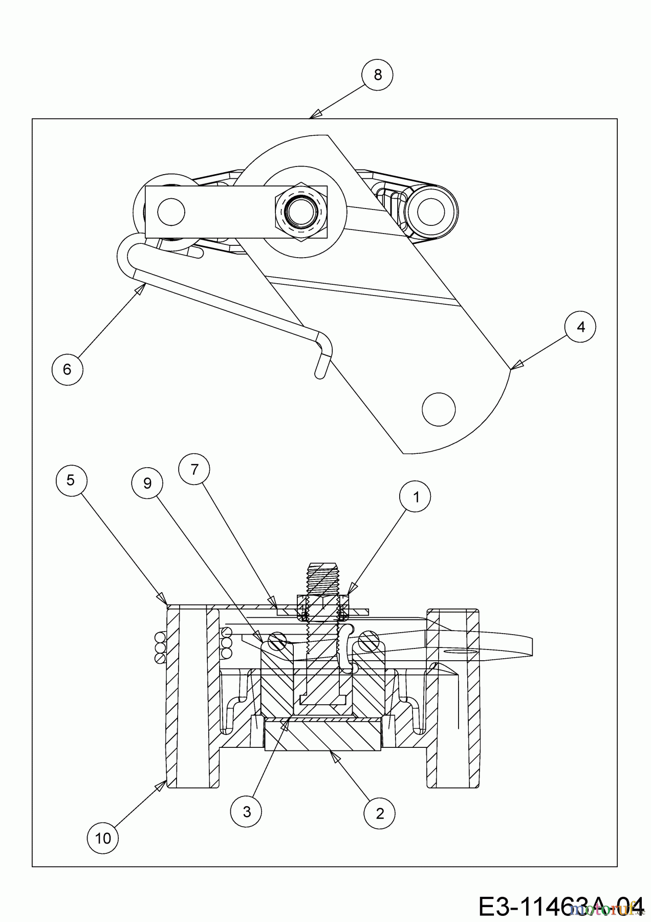 MTD Rasentraktoren MTD 96 13A7765F600 (2019) Bremse