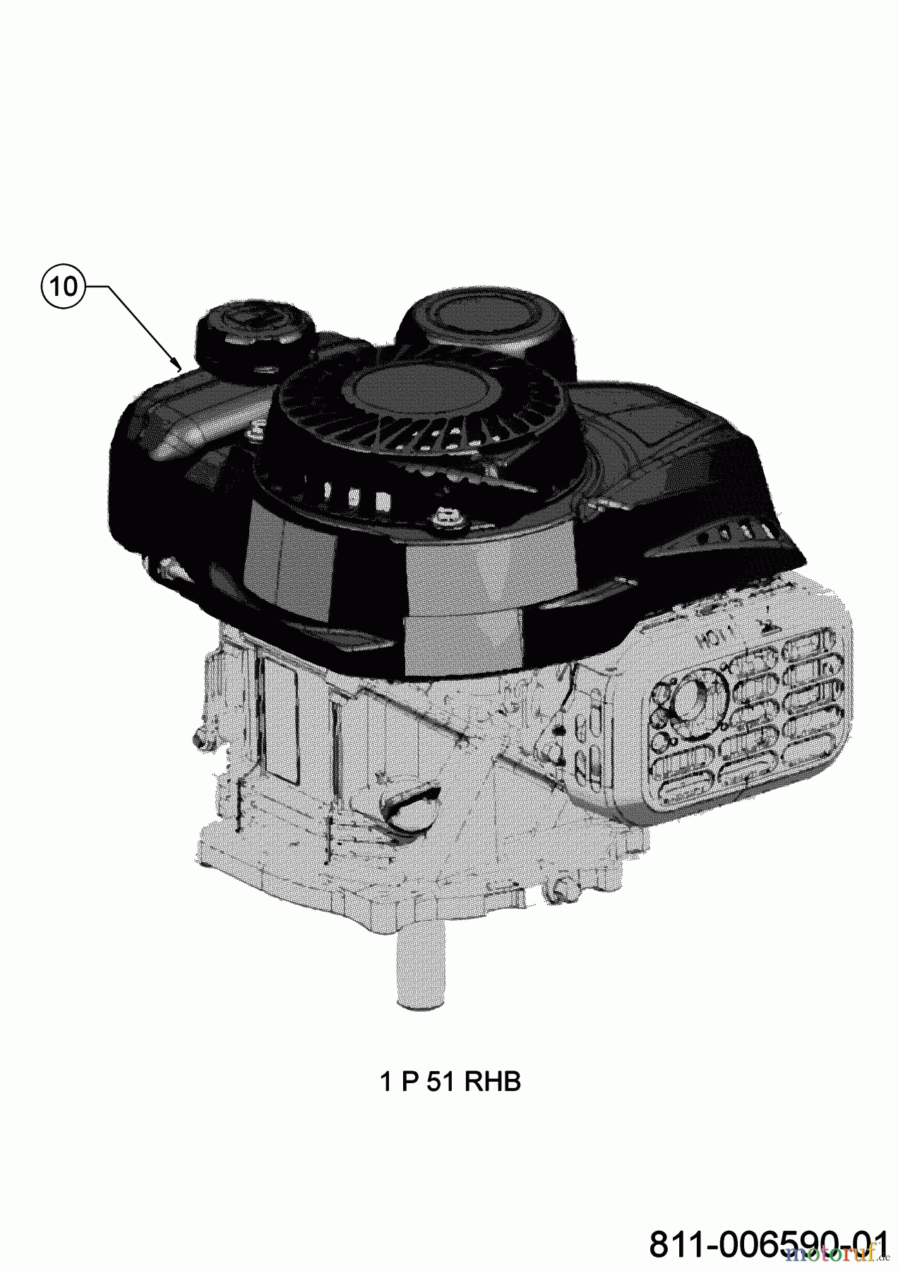 MTD Motormäher mit Antrieb Smart 46 SPO 12E-TAMG600 (2021) Motor