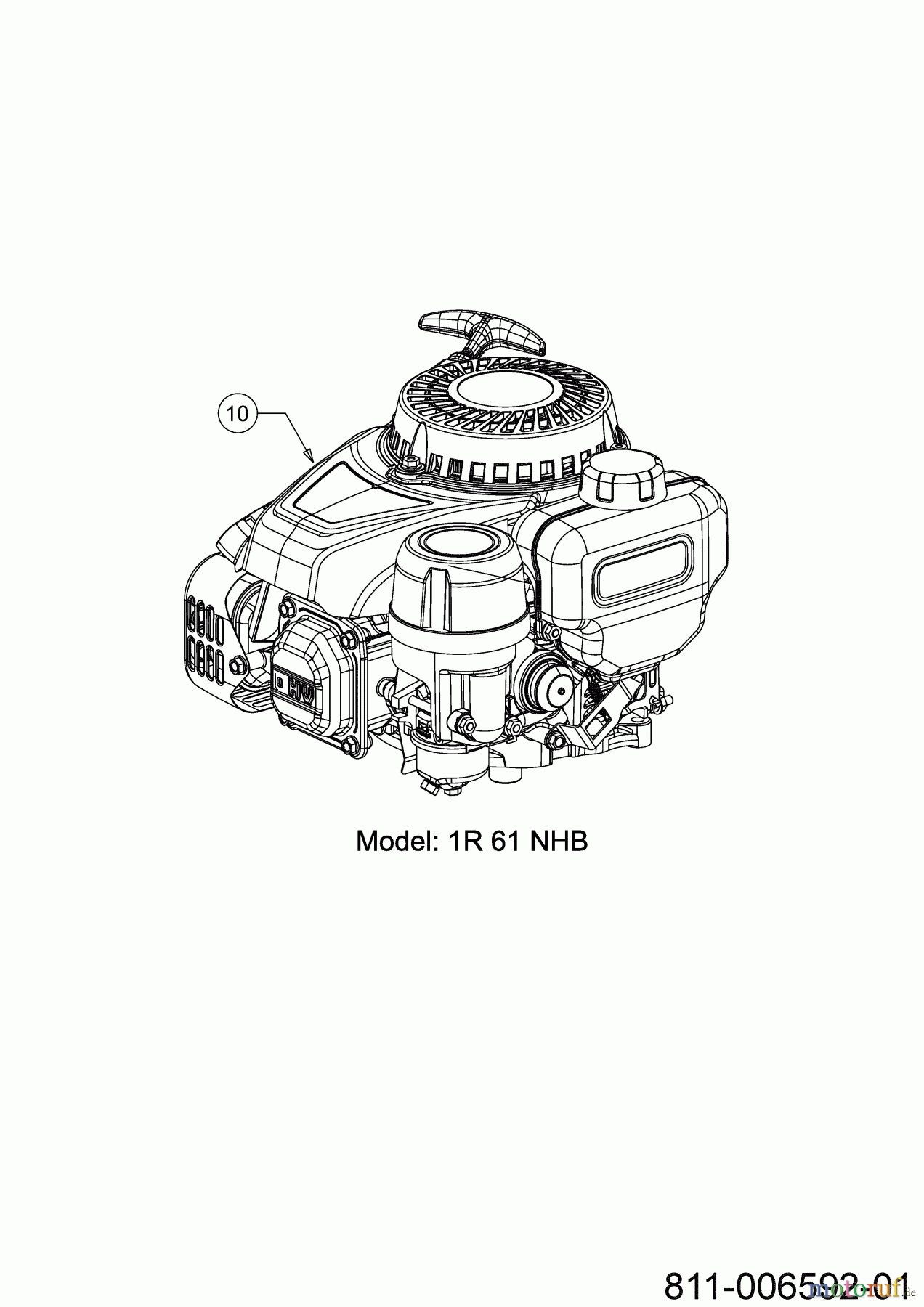 MTD Motormäher Smart 51 BO 11B-02MK600 (2023) Motor