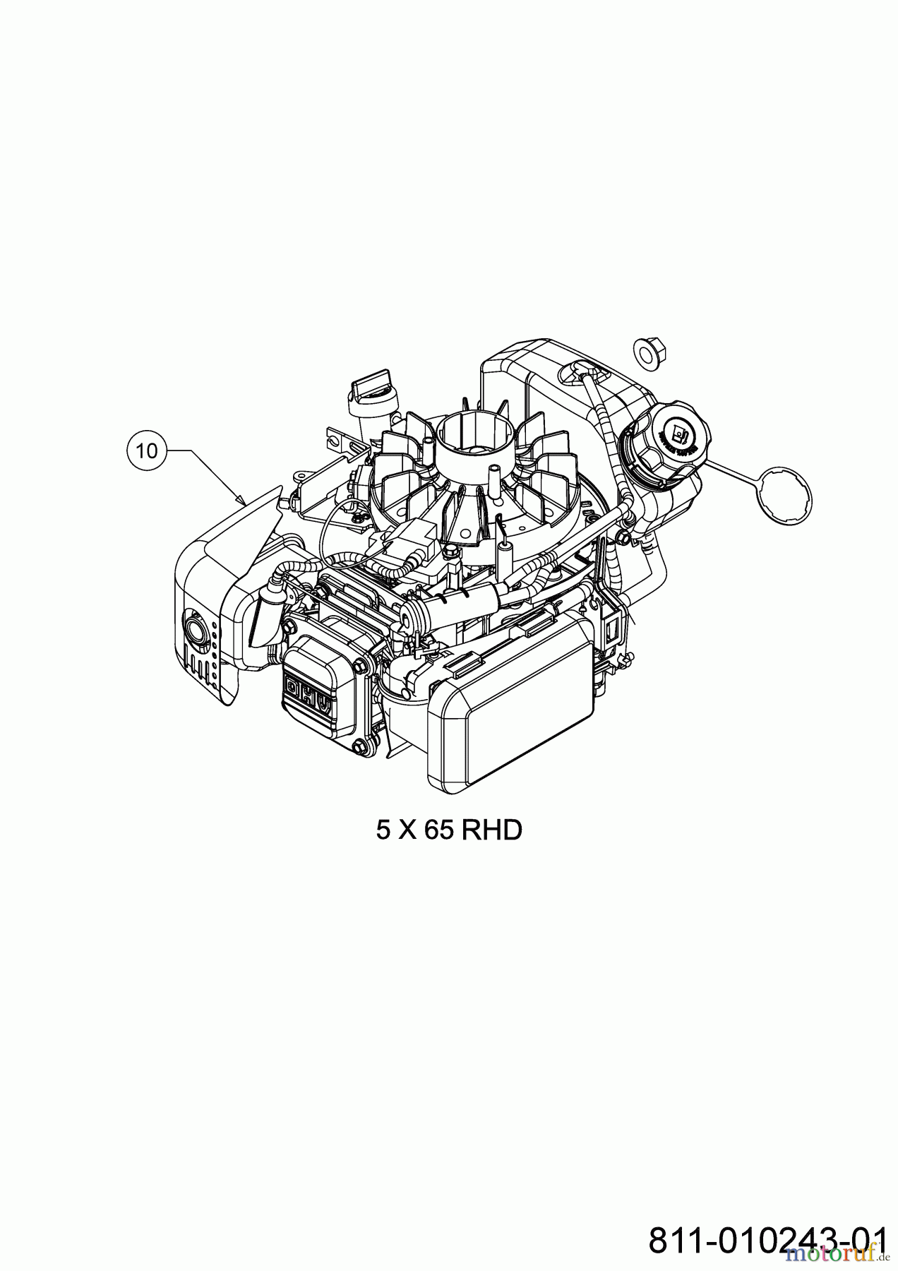 MTD Motormäher mit Antrieb BT 53 SP HW 12A-PFKC600 (2021) Motor