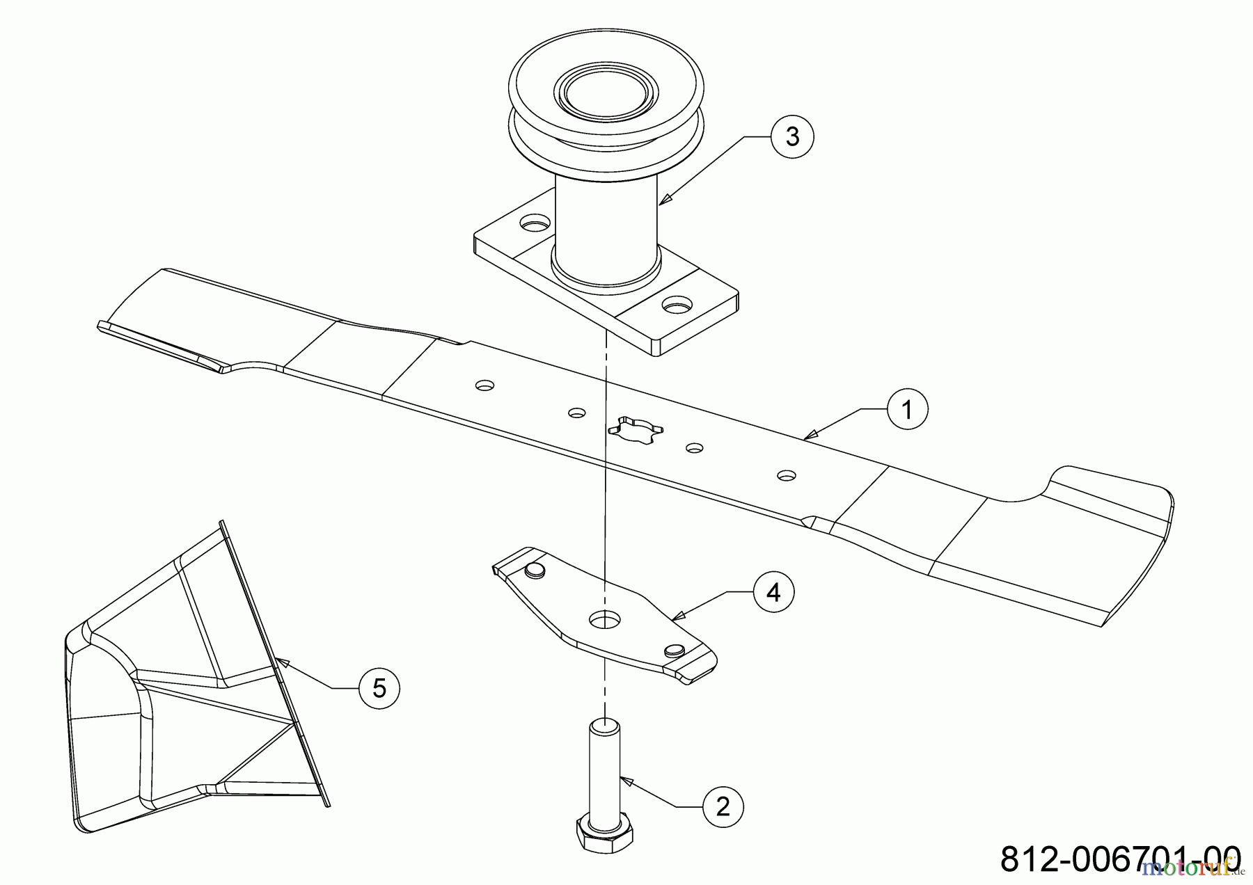 MTD Motormäher mit Antrieb SP 53 HWBS 12C-PF7B600 (2021) Messer, Messeraufnahme, Mulchstopfen