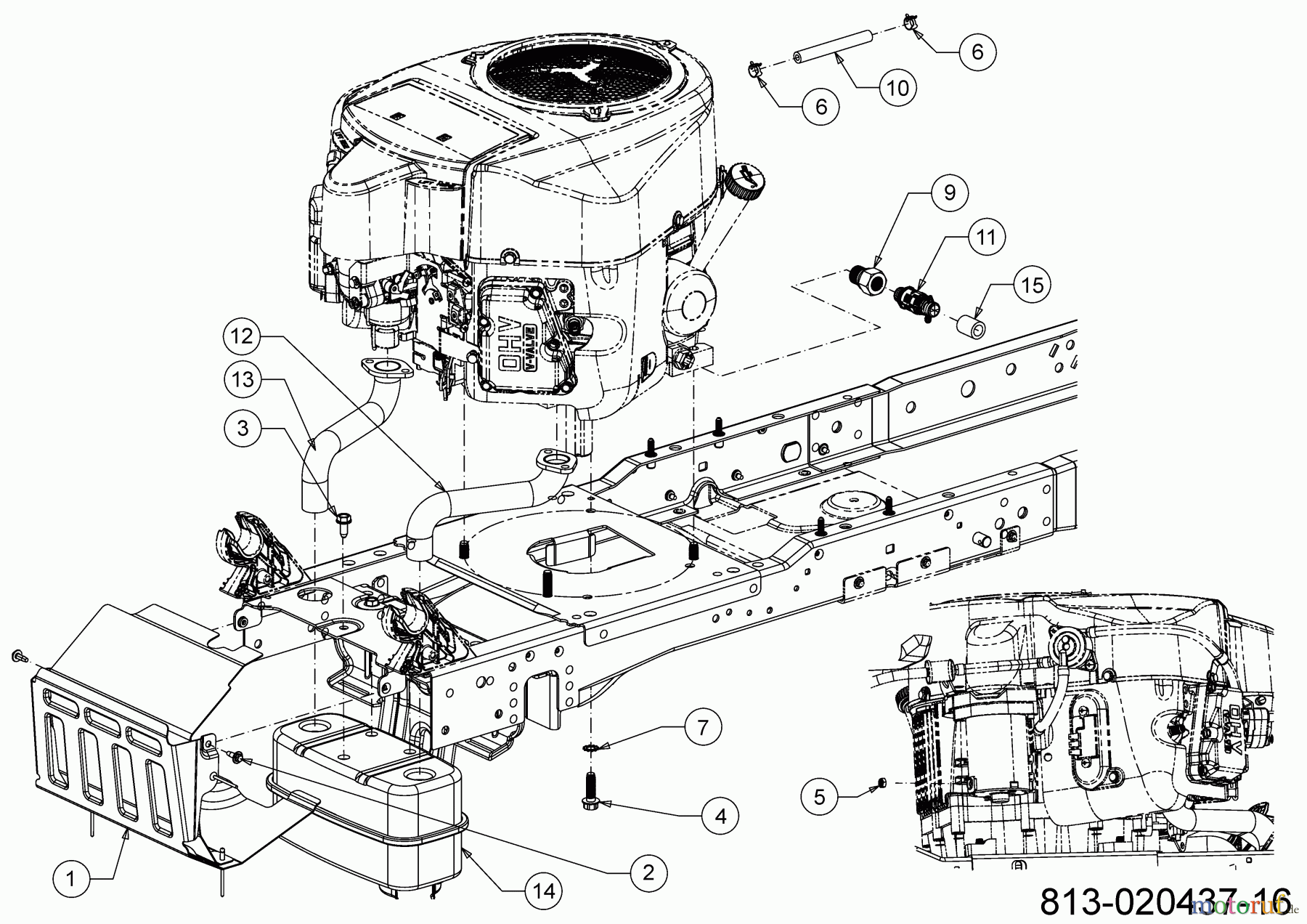 Black Edition Rasentraktoren 285-106 TWIN KHTRAC 13AFA5KR615 (2021) Motorzubehör
