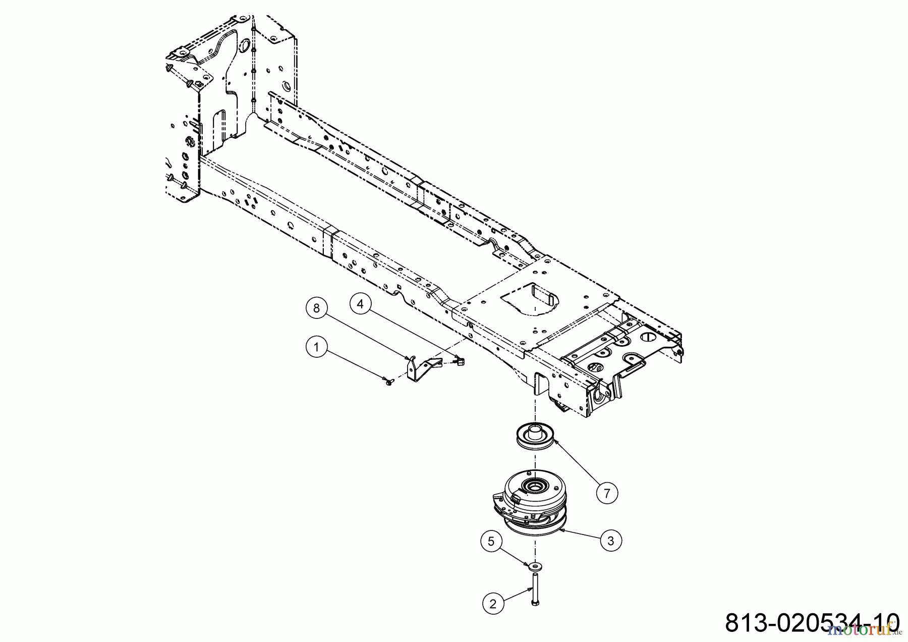 Black Edition Rasentraktoren 285-117 TWIN KH 13BFA1KT615 (2022) Elektromagnetkupplung, Motorkeilriemenscheibe