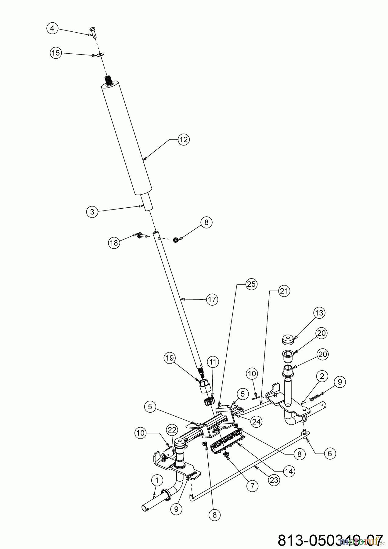 MTD Rasentraktoren Minirider 76 SDE 13C726JD600 (2023) Lenkung