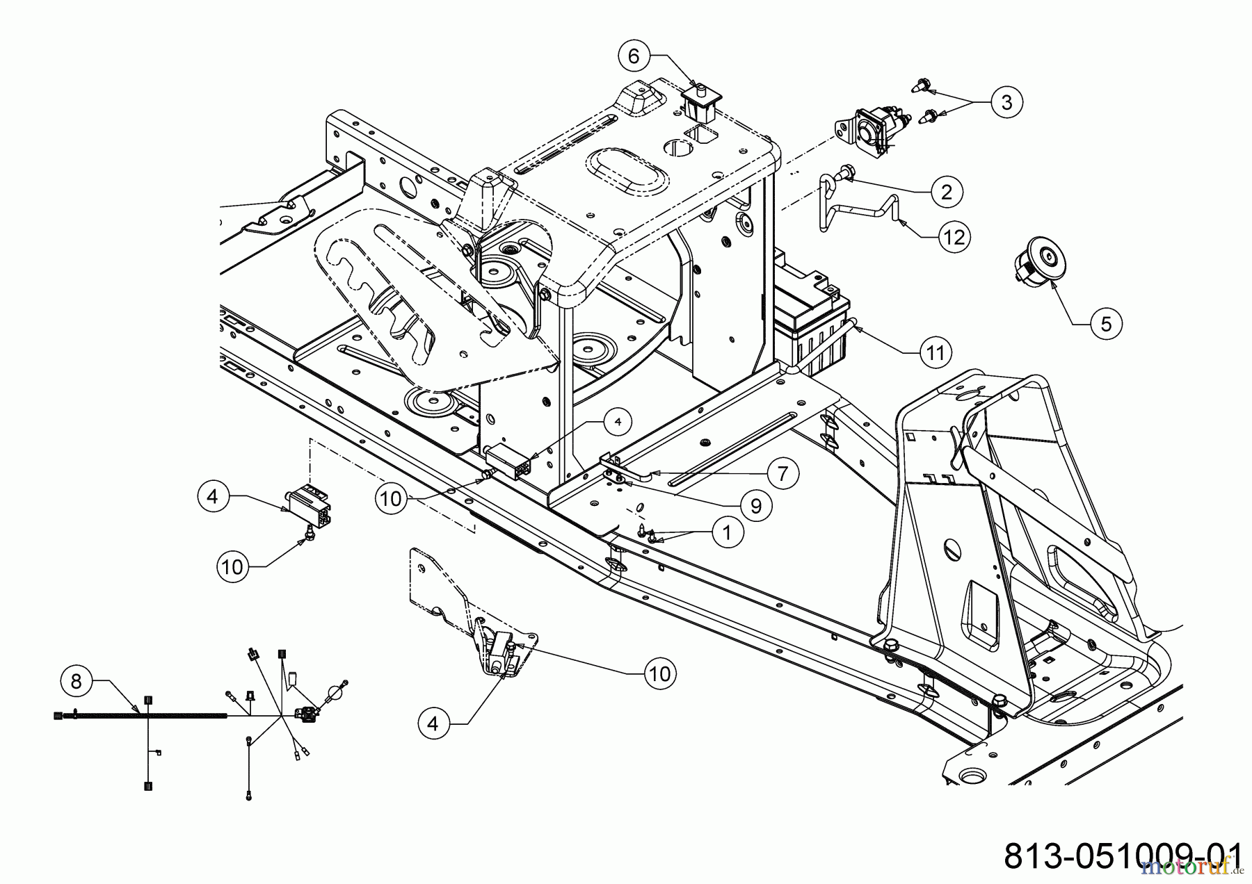 Helington Rasentraktoren H 76 SM 13B726JD686 (2021) Elektroteile