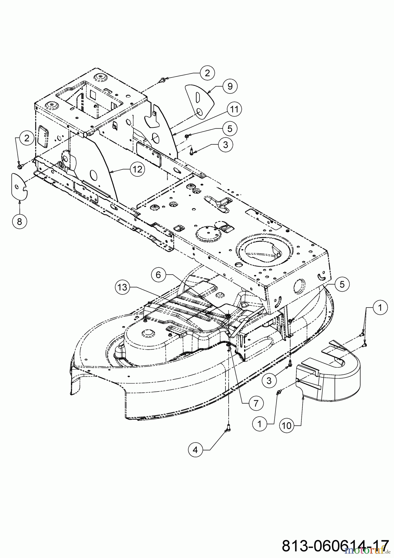 MTD Rasentraktoren Optima LG 200 H 13BJ79KG678 (2022) Abdeckungen Mähwerk G (42