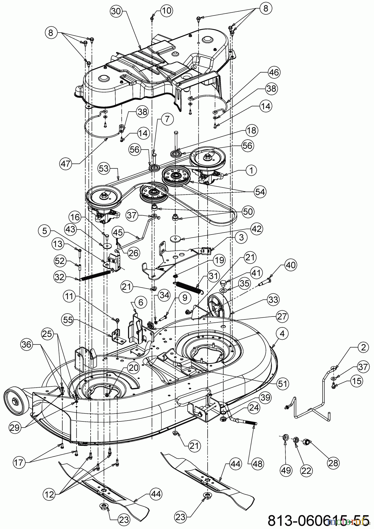 Bestgreen Rasentraktoren BG PRO 107 HSBK 13A879SG655 (2022) Mähwerk G (42