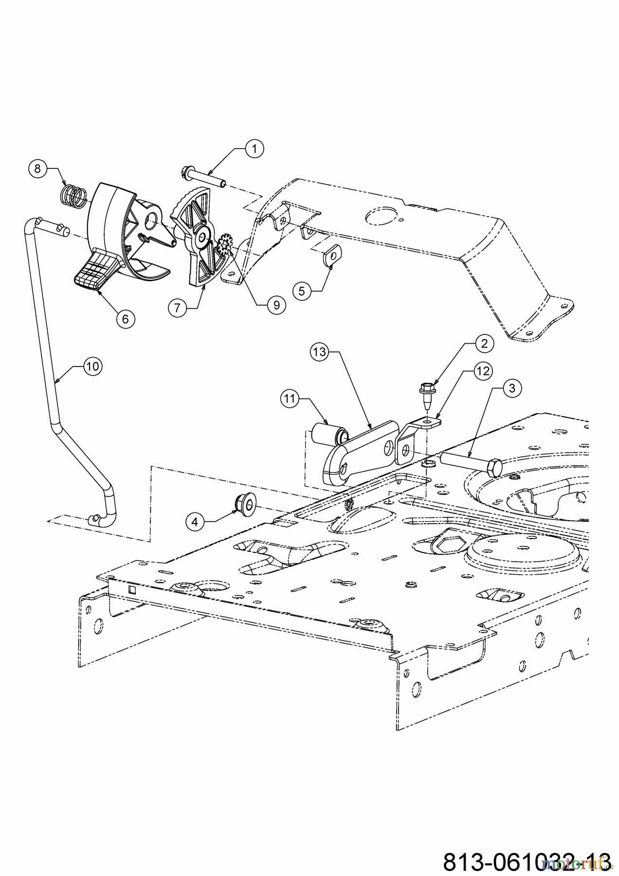 Troy-Bilt Rasentraktoren PONY 92T-S SELECT 13A777BY609 (2024) Parkbremse