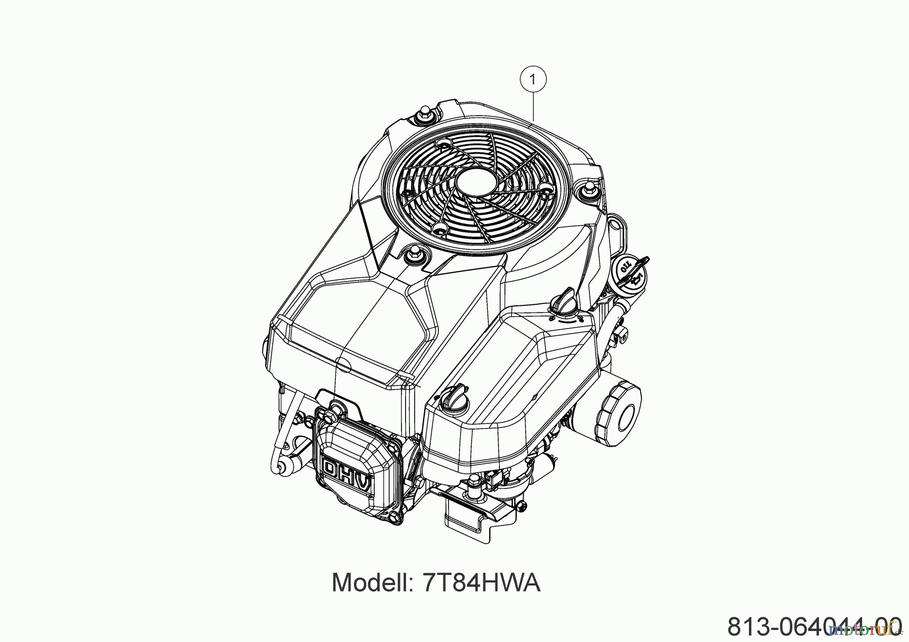 MTD Rasentraktoren Smart RF 125 13B776KF600 (2022) Motor