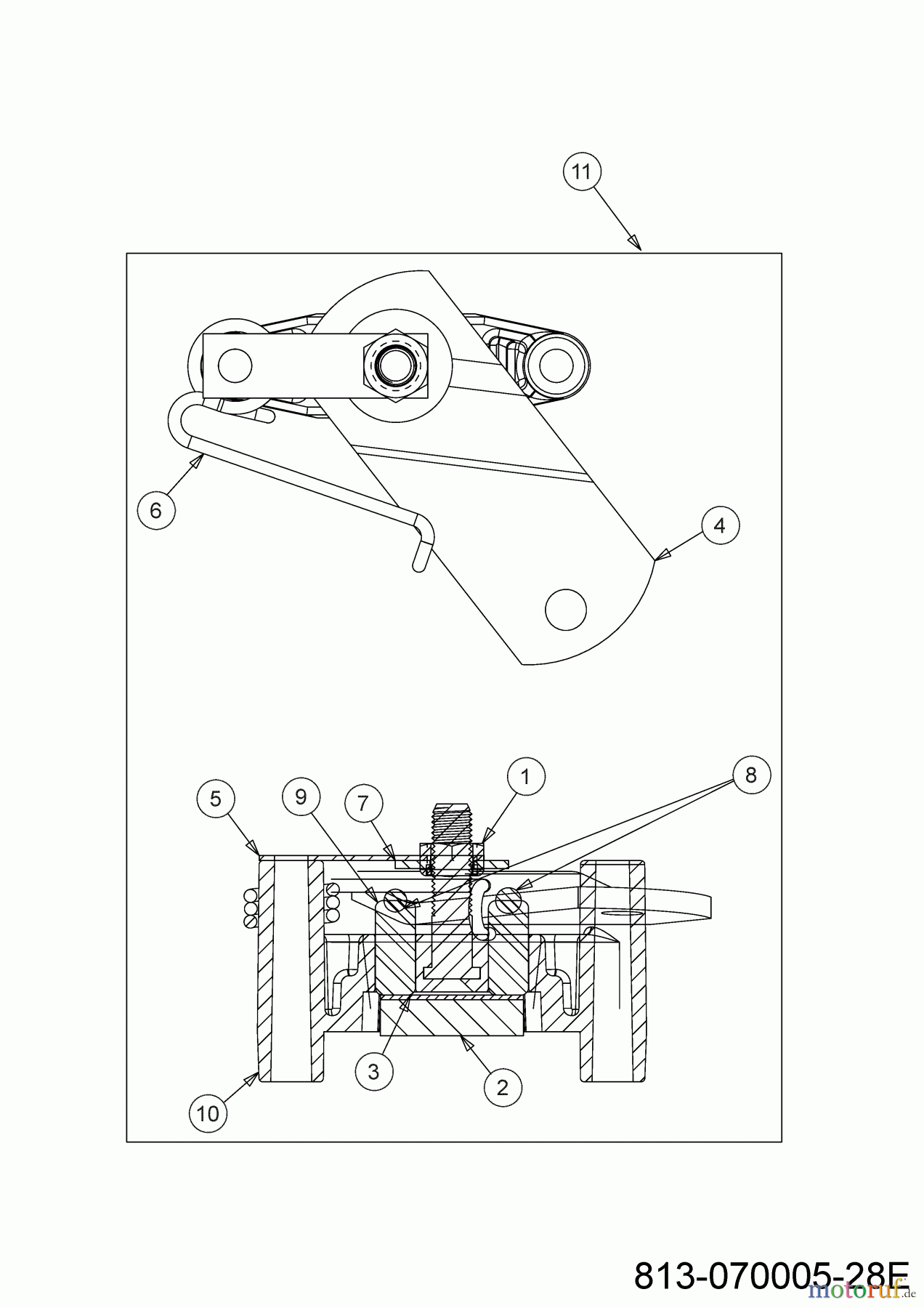 MTD Rasentraktoren Smart RE 125 13B776KE600 (2021) Bremse