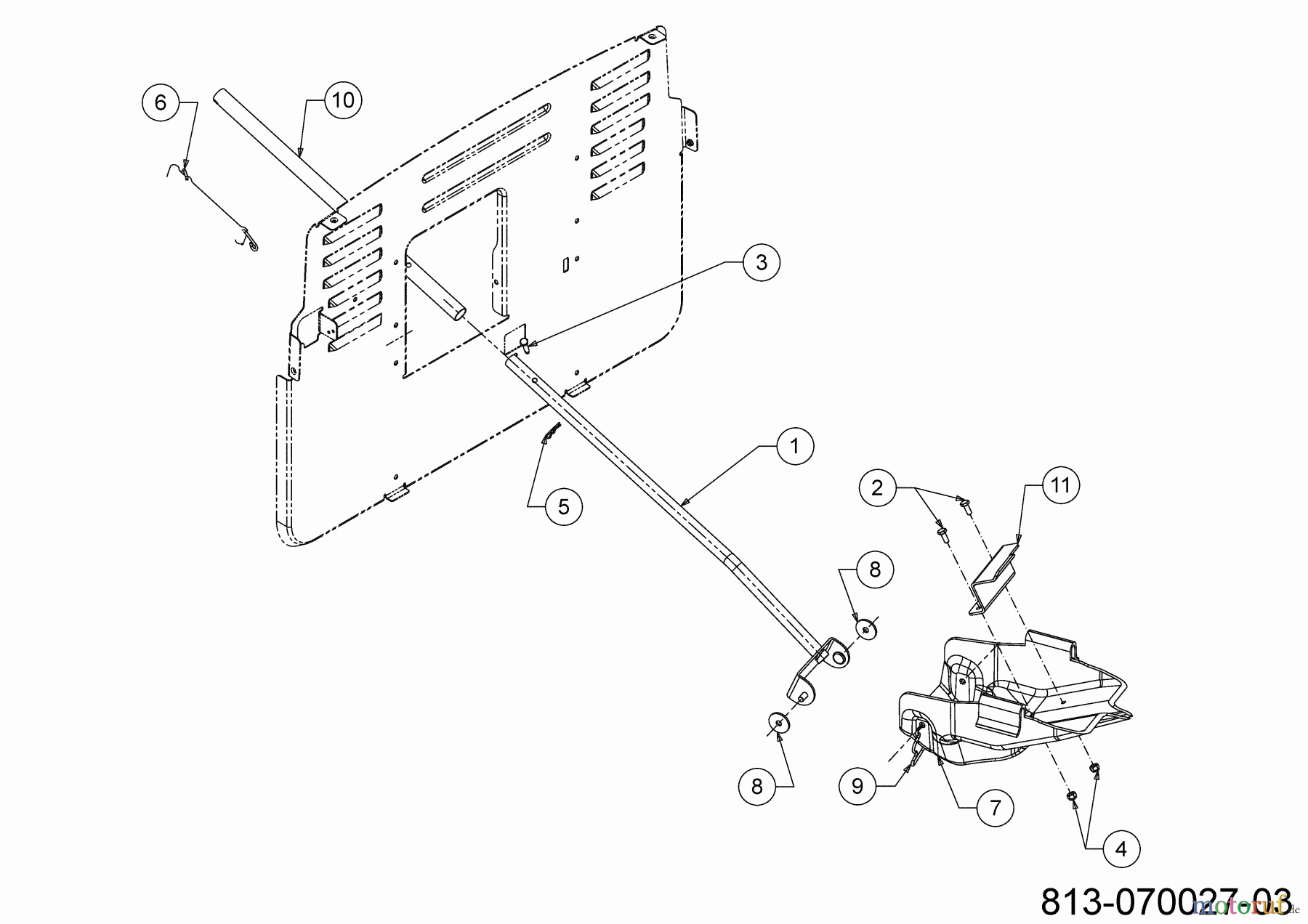Bestgreen Rasentraktoren BG PRO 105 HRBK 13CT71SN655 (2022) Mulch Kit