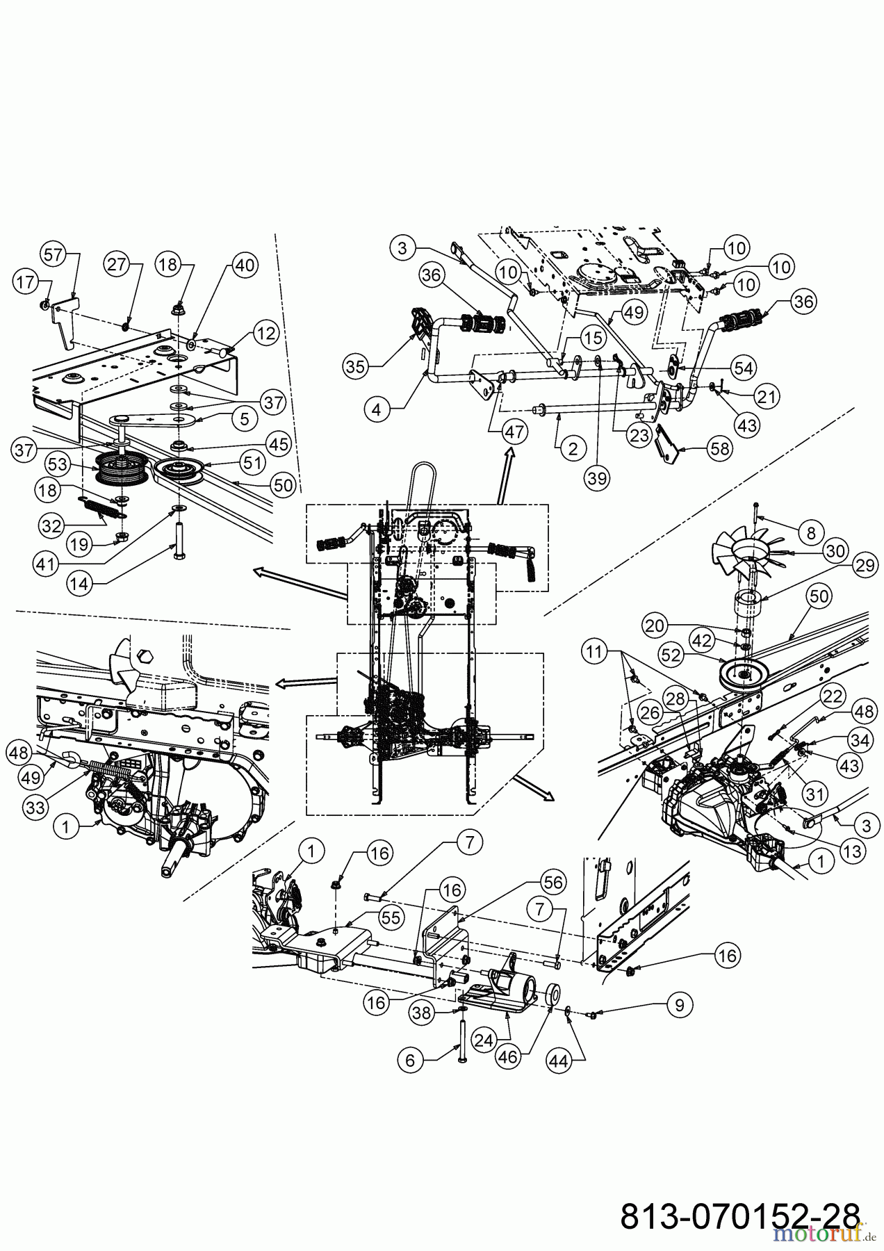 MTD Rasentraktoren Optima LN 200 H 13BJ71KN678 (2021) Hydrostat, Keilriemen, Pedale