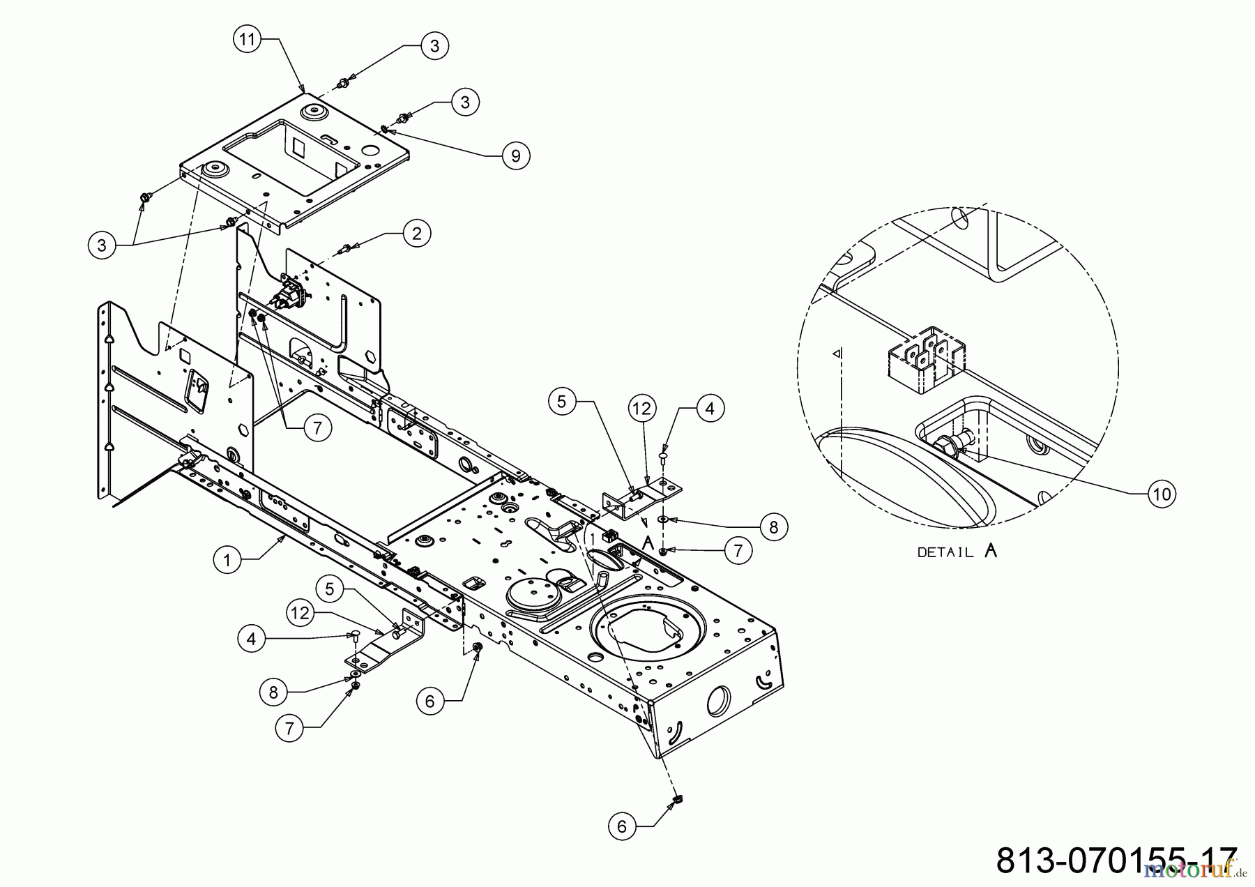 Riwall Rasentraktoren RLT 92 H 13BB715E623 (2022) Rahmen