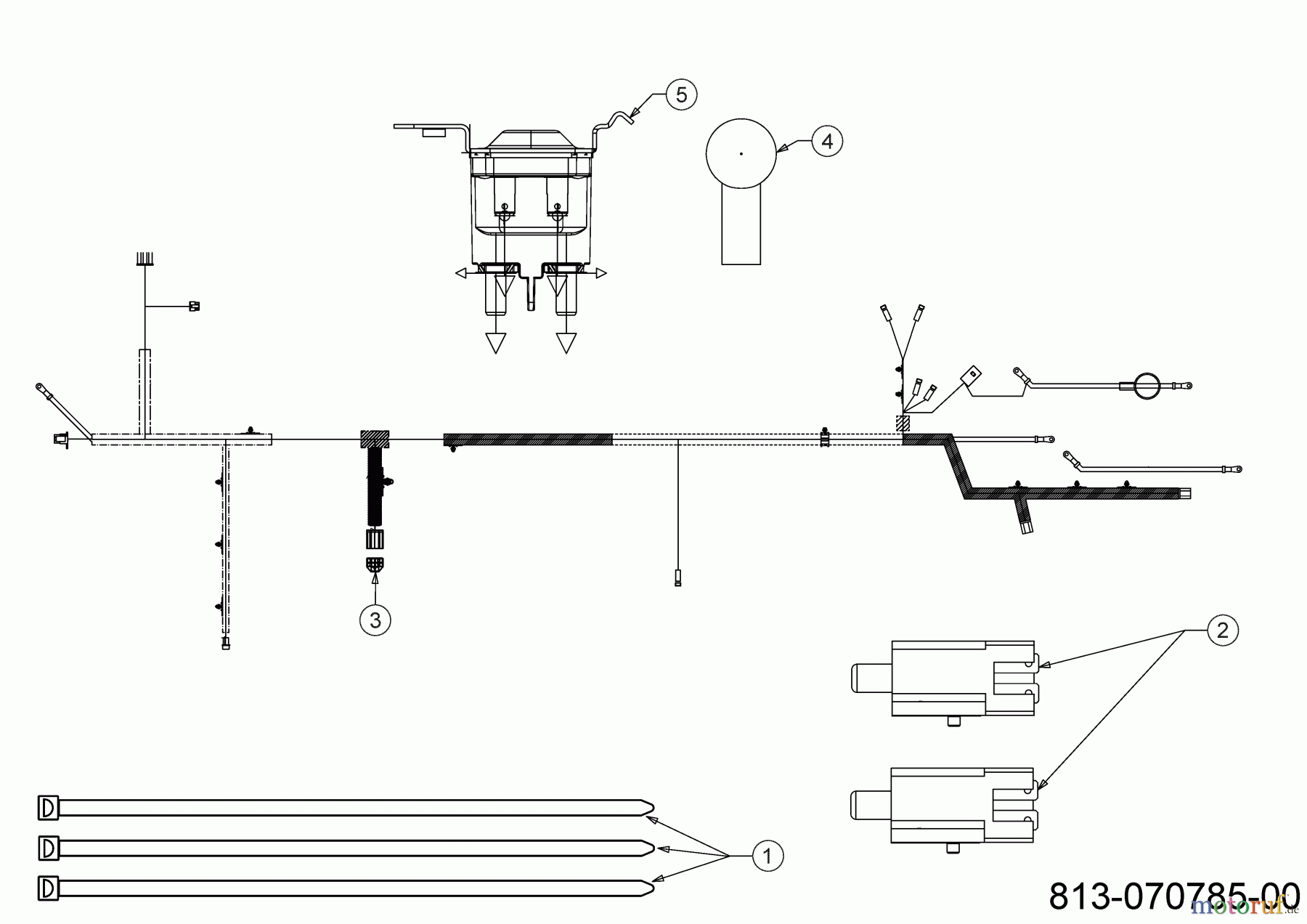 Black Edition Rasentraktoren 195-92 H 13B871ME615 (2021) Elektroteile