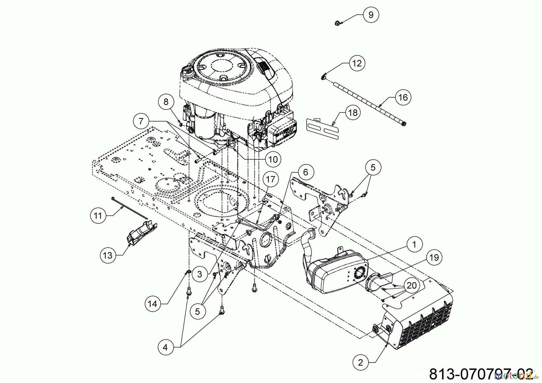 Silverline Rasentraktoren Silvertrac 107 T/175 13JN76KG677 (2021) Motorzubehör