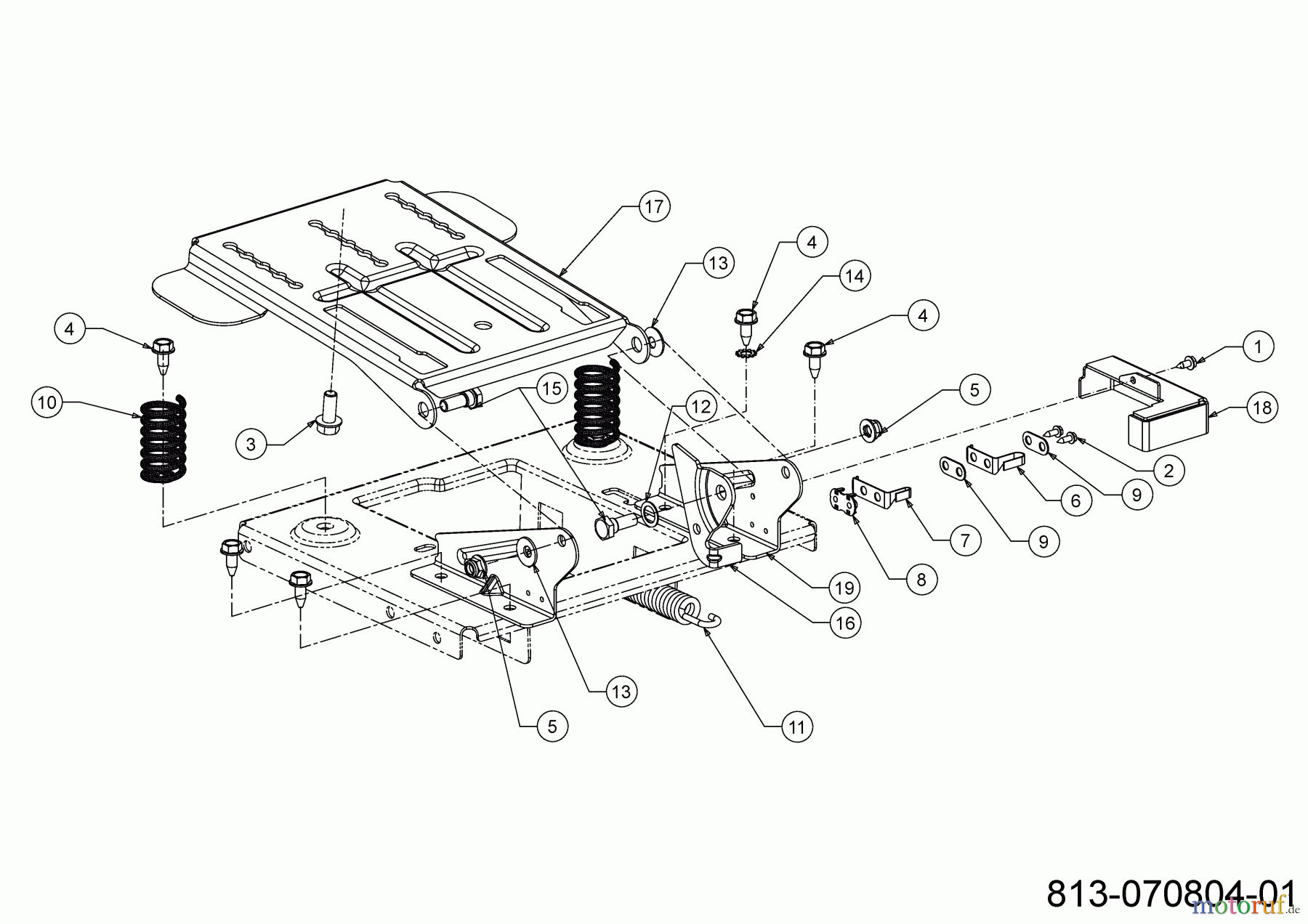 MTD Rasentraktoren MTD 96 13B7765F600 (2021) Sitzverstellung