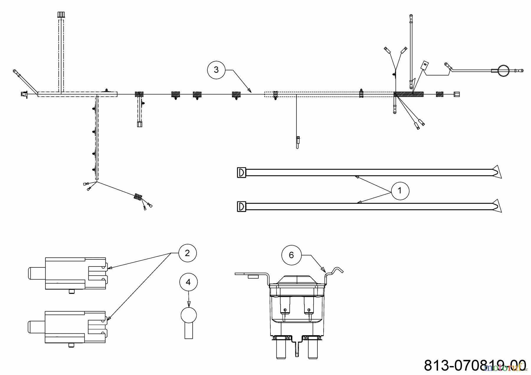 MTD Rasentraktoren Smart RE 125 13A777SE600 (2023) Elektroteile