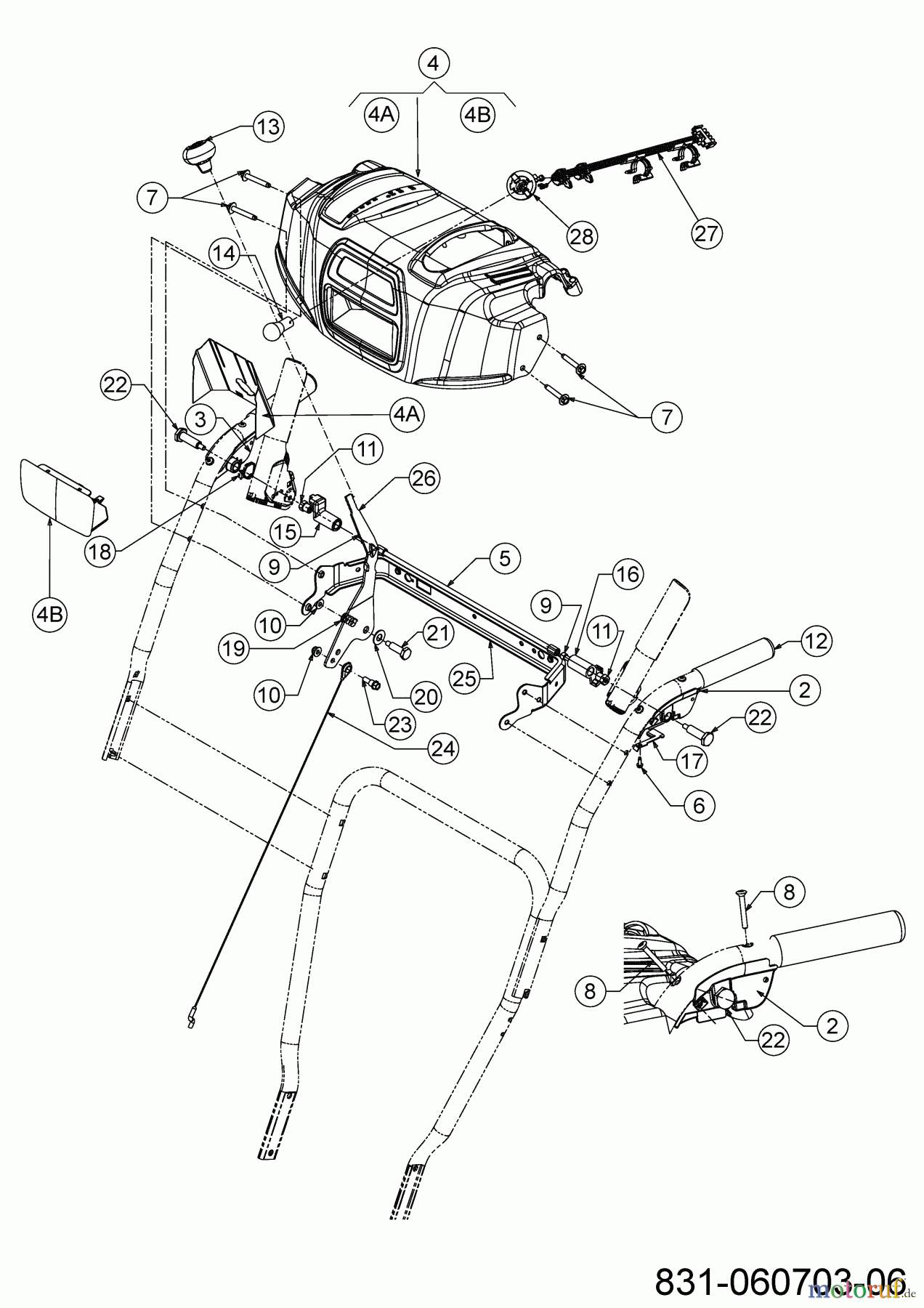 MTD Schneefräsen Optima ME 66 31AY5FS3678 (2023) Armaturenbrett