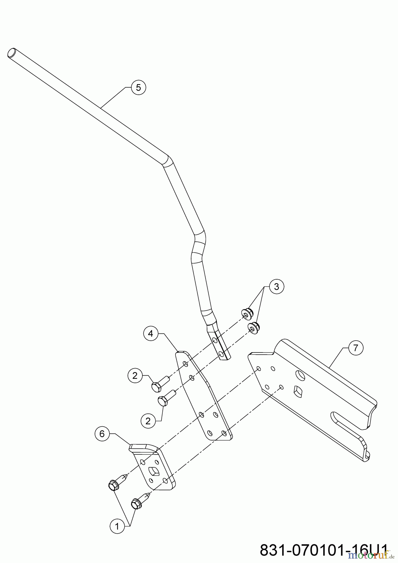 MTD Schneefräsen Optima ME 66 T 31AY7FS3678 (2024) Verstellhebel