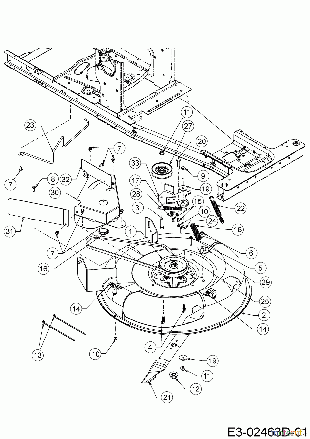 MTD Rasentraktoren Minirider 60 SDE 13BA26JC600 (2021) Mähwerk C (24
