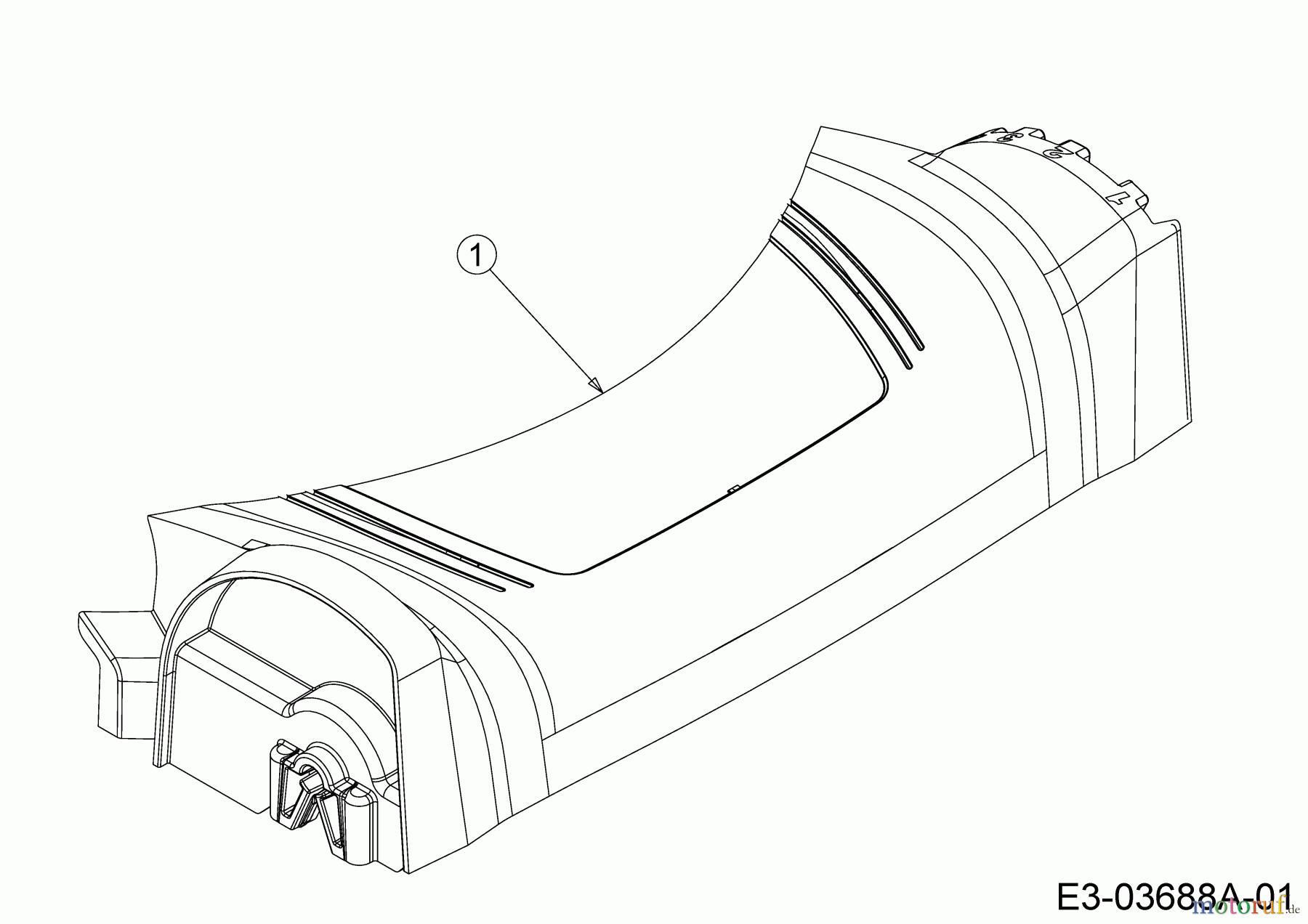 MTD Motormäher mit Antrieb BT 53 SP HW 12A-PFKC600 (2021) Abdeckung Vorderachse