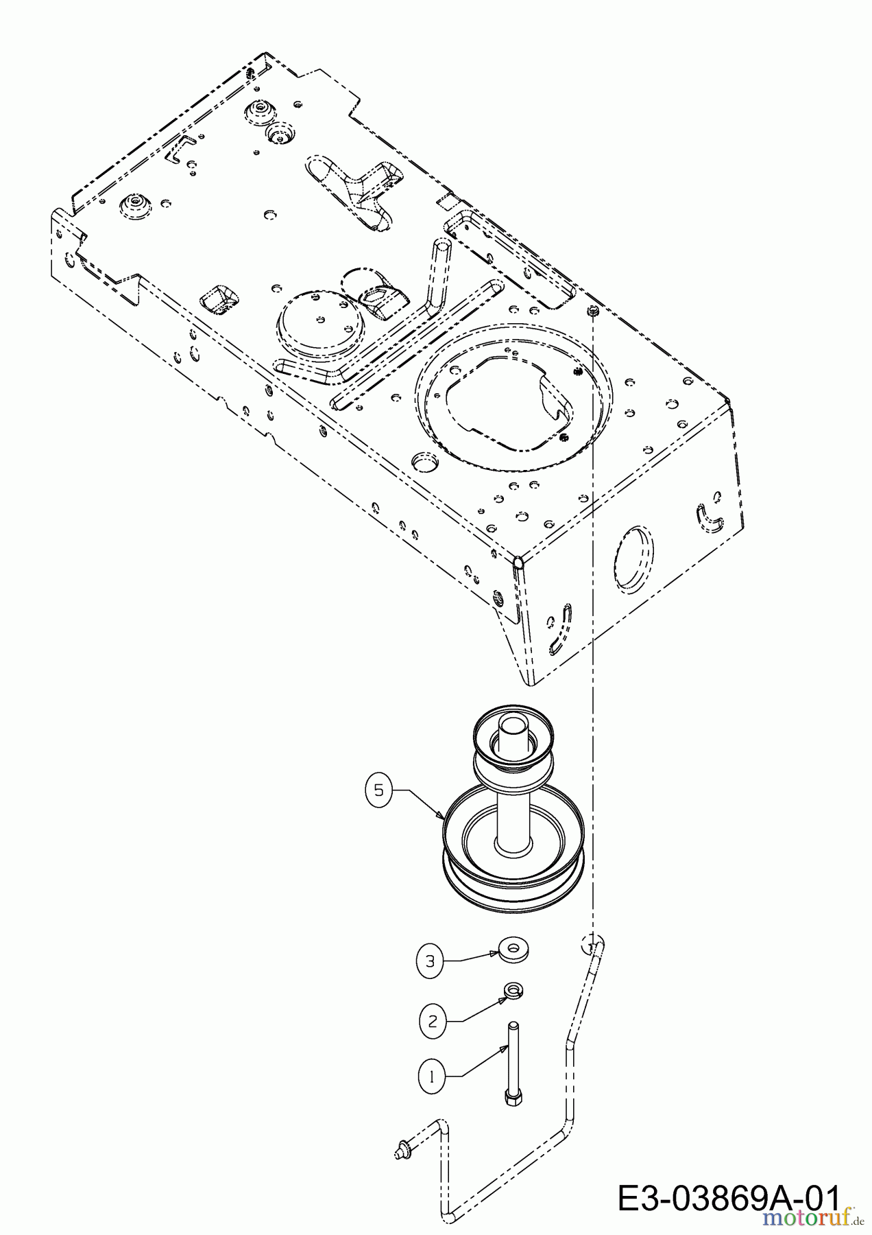 MTD Rasentraktoren Smart RE 125 13B776KE600 (2021) Motorkeilriemenscheibe