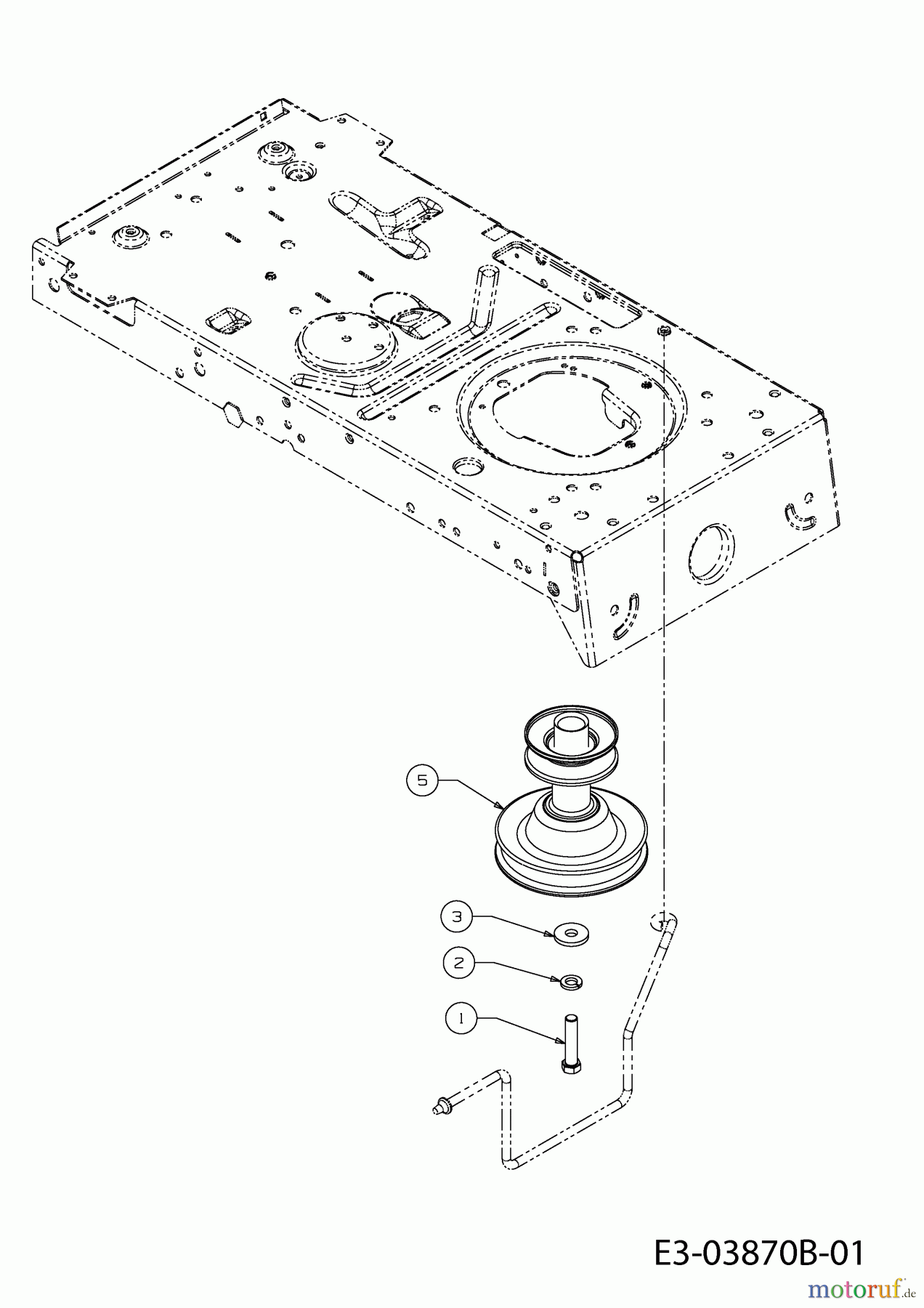 MTD Rasentraktoren Smart RC 125 13B776KC600 (2022) Motorkeilriemenscheibe