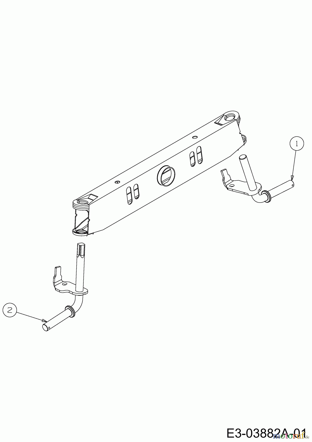 MTD Rasentraktoren Smart RE 125 13B776KE600 (2021) Achsschenkel
