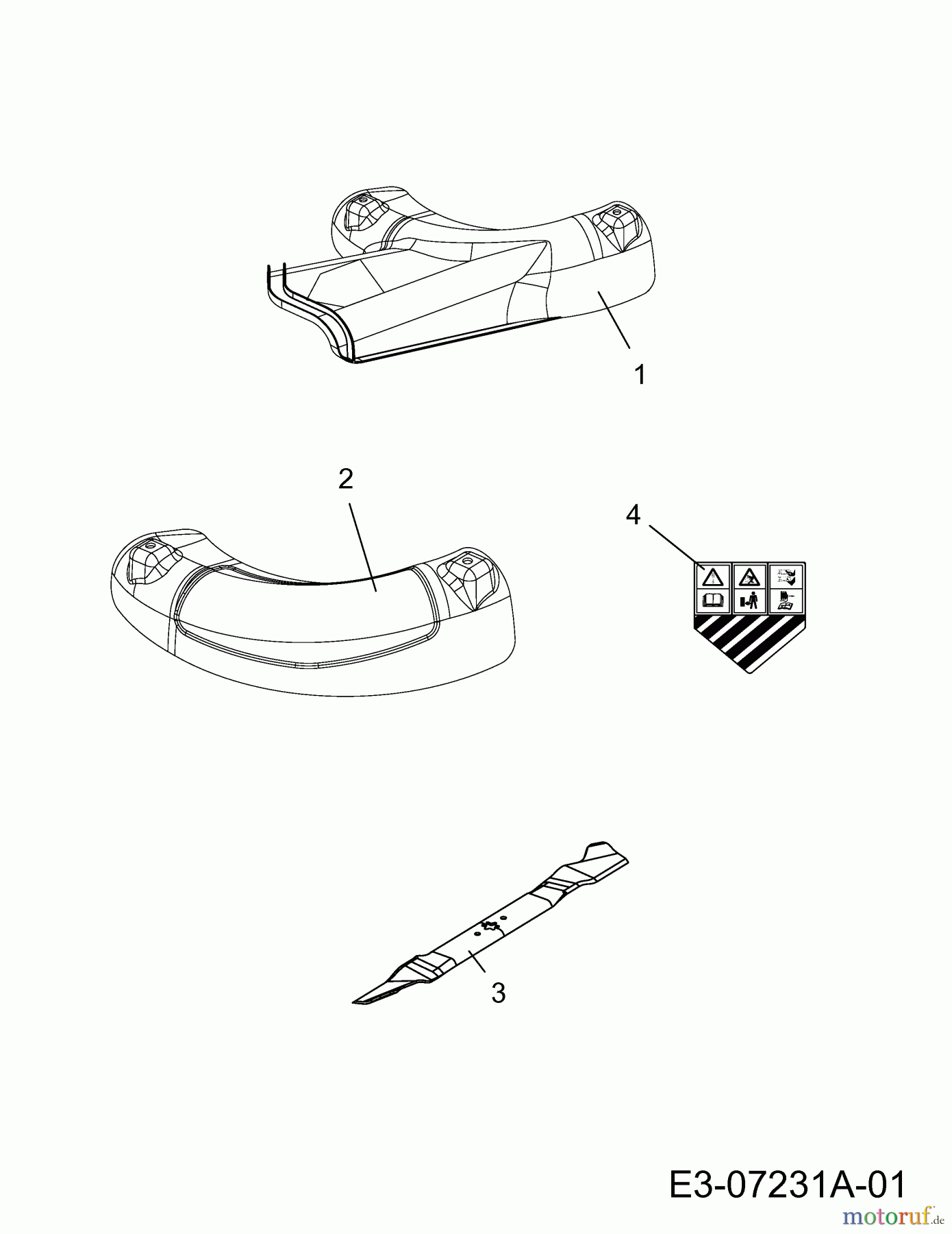MTD Zubehör Zubehör Garten- und Rasentraktoren Mulch Kits mit Deflektor für Aufsitzmäher mit 24