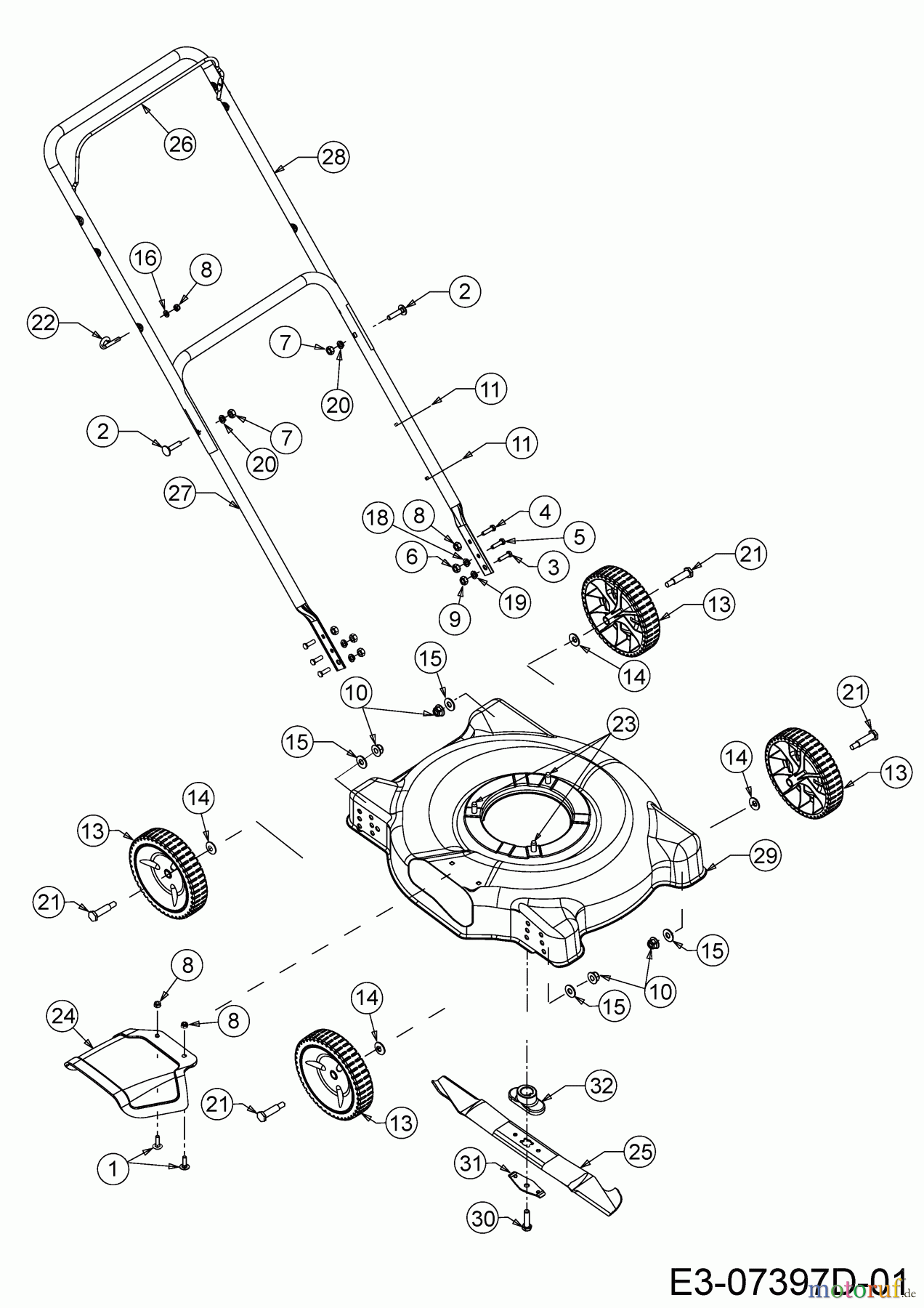 MTD Motormäher Smart 51 BO 11B-02MK600 (2023) Grundgerät