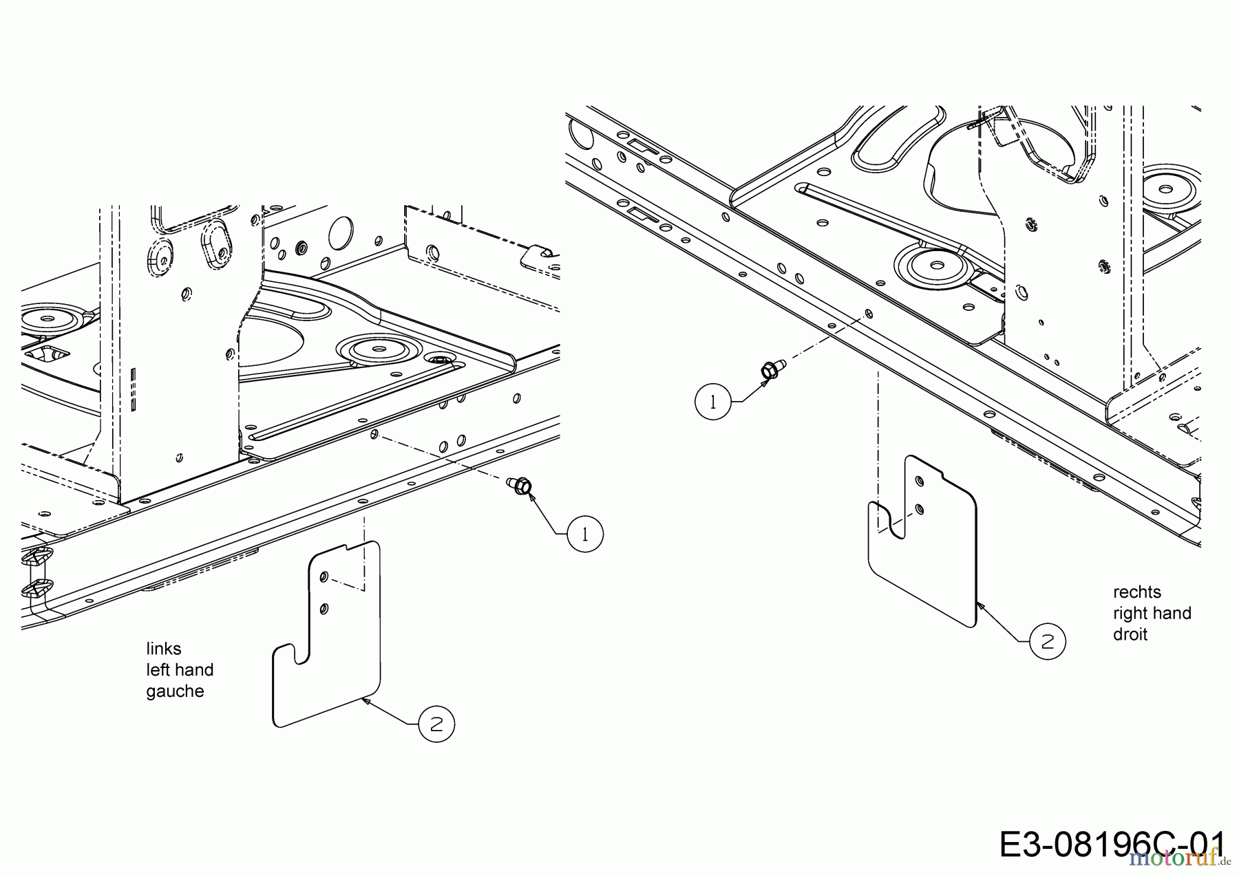 MTD Rasentraktoren Minirider 60 SDE 13BA26JC600 (2021) Abdeckung