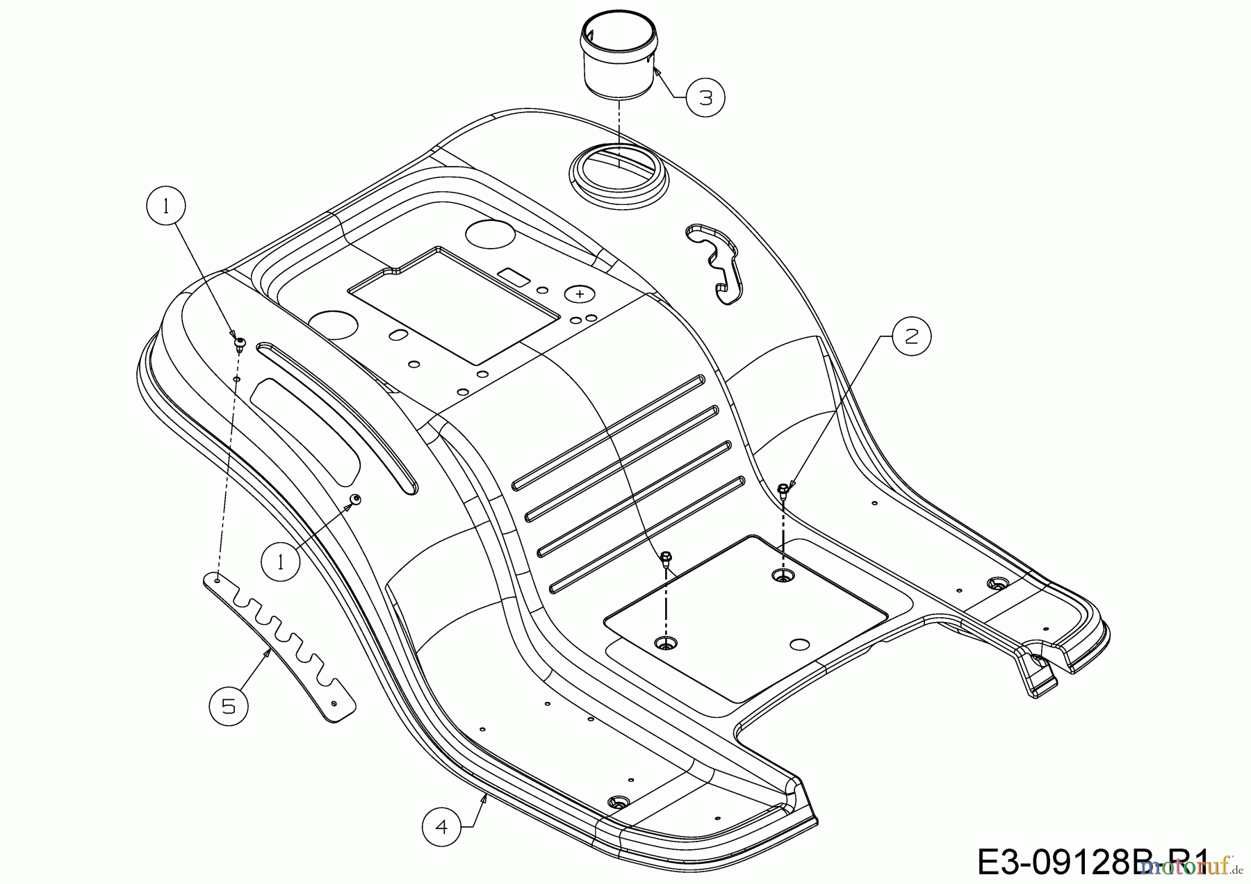 MTD Rasentraktoren MTD 96 13B7765F600 (2021) Sitzwanne