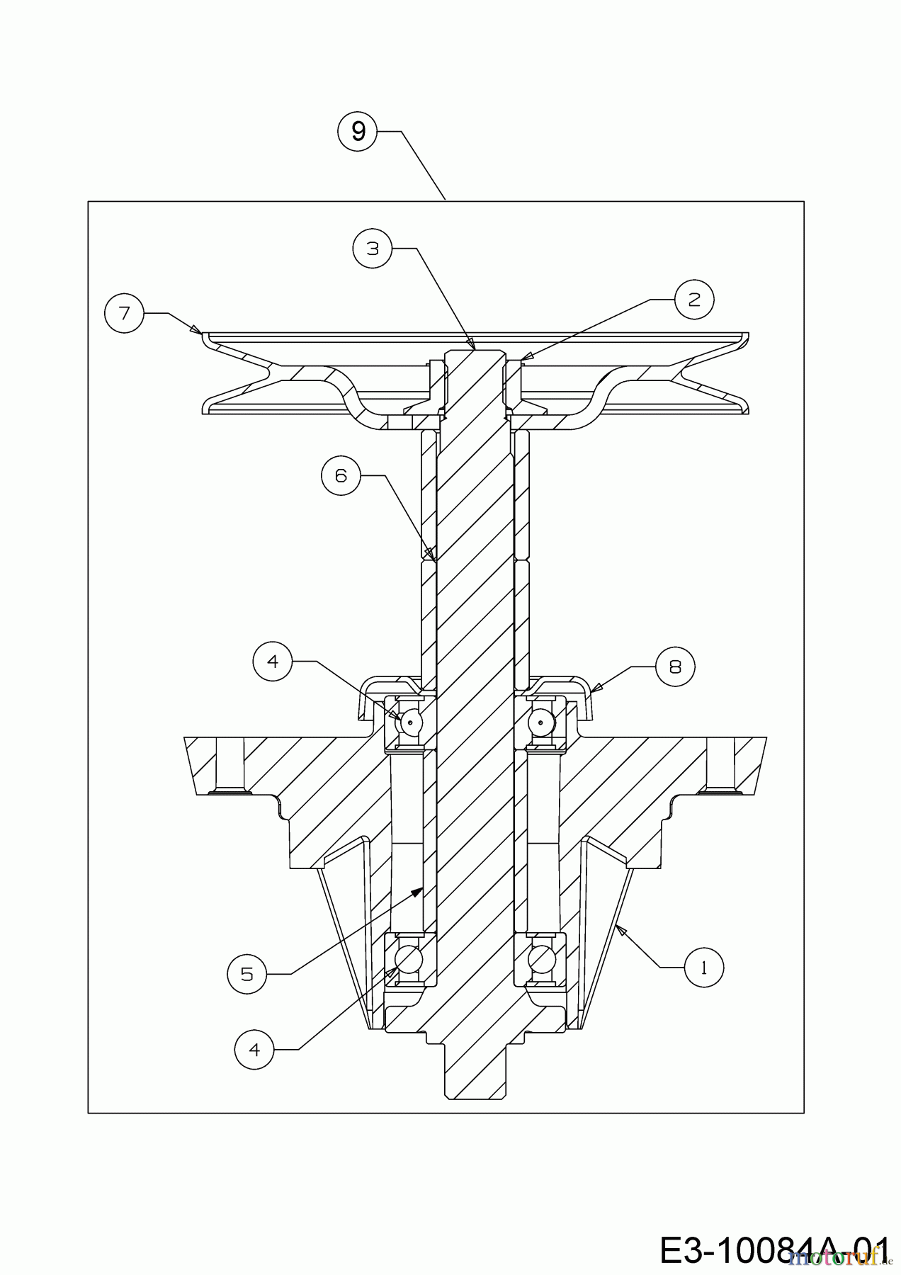 Black Edition Rasentraktoren 285-106 TWIN KH 13AFA1KR615 (2022) Messerspindel 618-07277